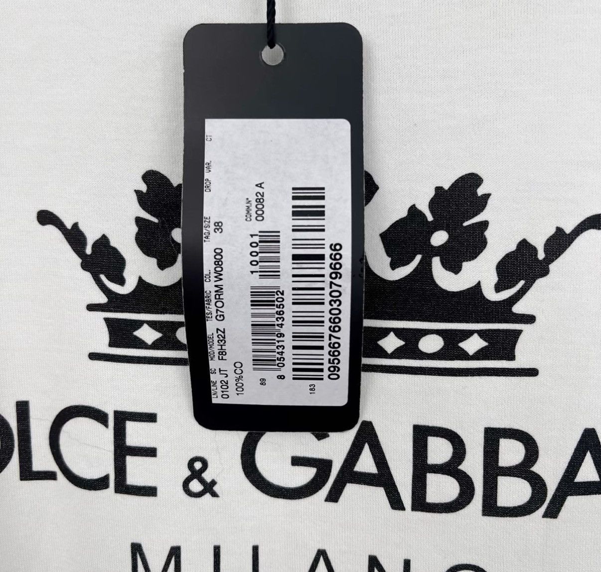 Dolce & Gabbana Dolce&Gabbana DG Crown Print Logo Short Sleeve K12 Size XS / US 0-2 / IT 36-38 - 7 Thumbnail