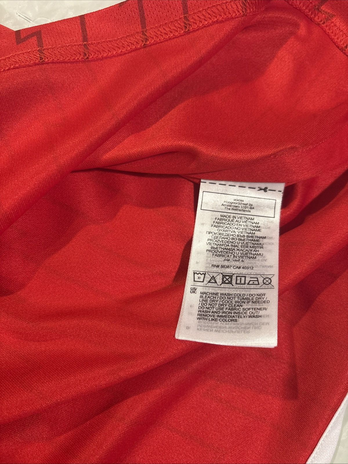 Adidas Arsenal Home Soccer Mens XL Red Emirates Adidas AEROREADY Size US XL / EU 56 / 4 - 5 Thumbnail