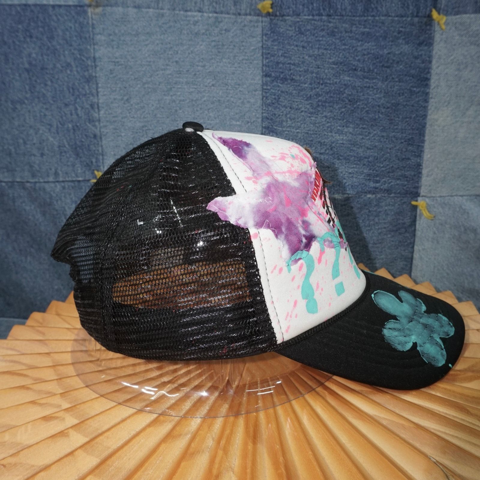 Vintage OSFA - Yakima trucker patchwork paint abstract trucker hat Size ONE SIZE - 4 Thumbnail