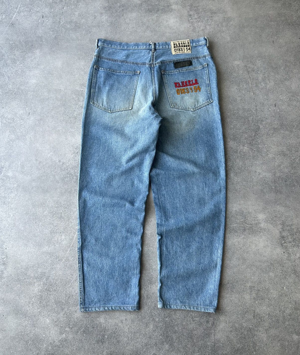 Denime × Vintage D’.A.N.G.E.L.O itally designer baggy jeans mens rare y2k Size US 34 / EU 50 - 3 Thumbnail