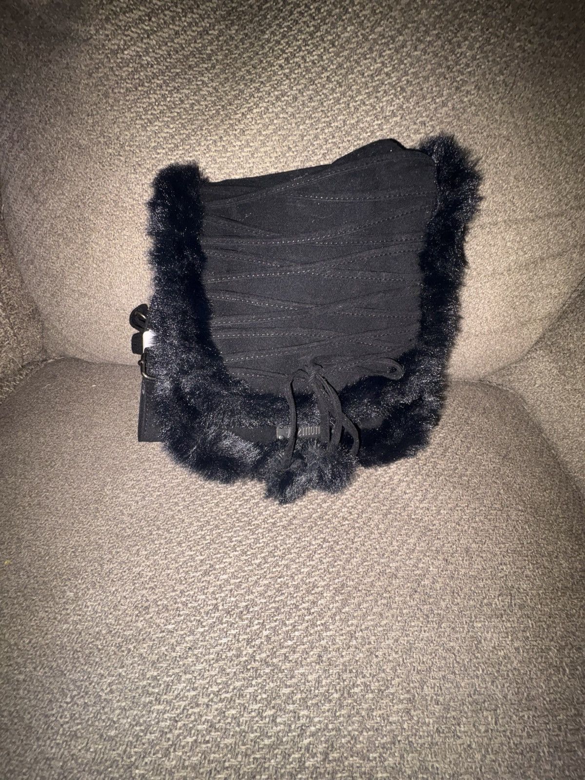 Other Faux fur corset shoulder bag Size ONE SIZE - 1 Thumbnail
