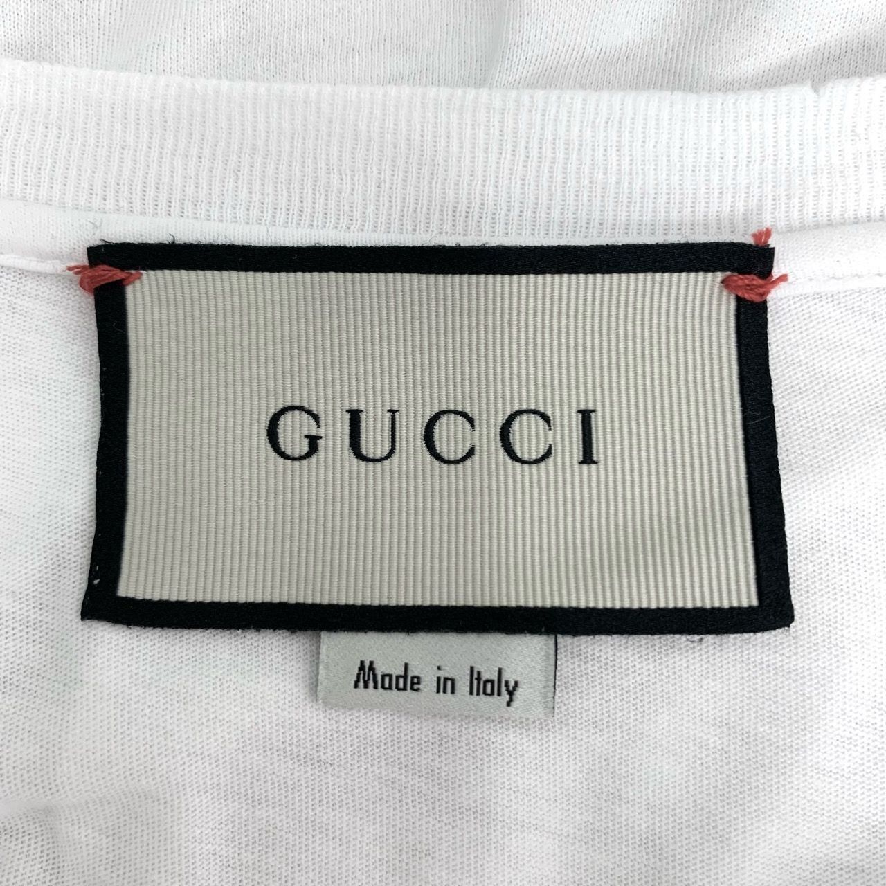 Gucci Gucci Logo Snake Print Round Neck White Cotton Short Sleeve Size US S / EU 44-46 / 1 - 2 Thumbnail