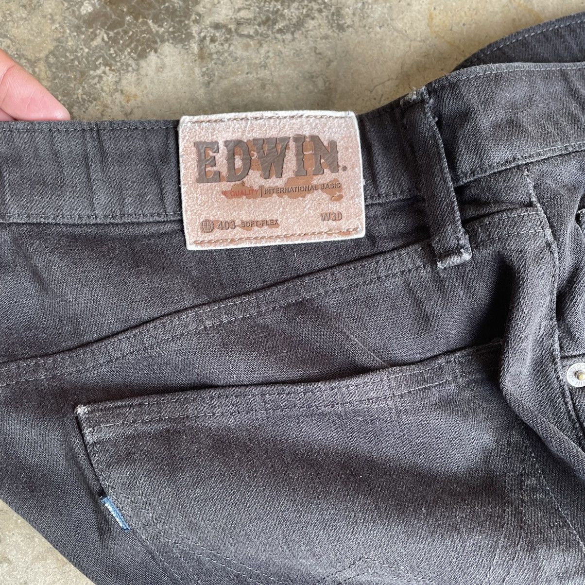 Edwin 🔥Vintage Edwin Soft Flex Super Black Relaxed Denim Jeans Size US 32 / EU 48 - 12 Thumbnail