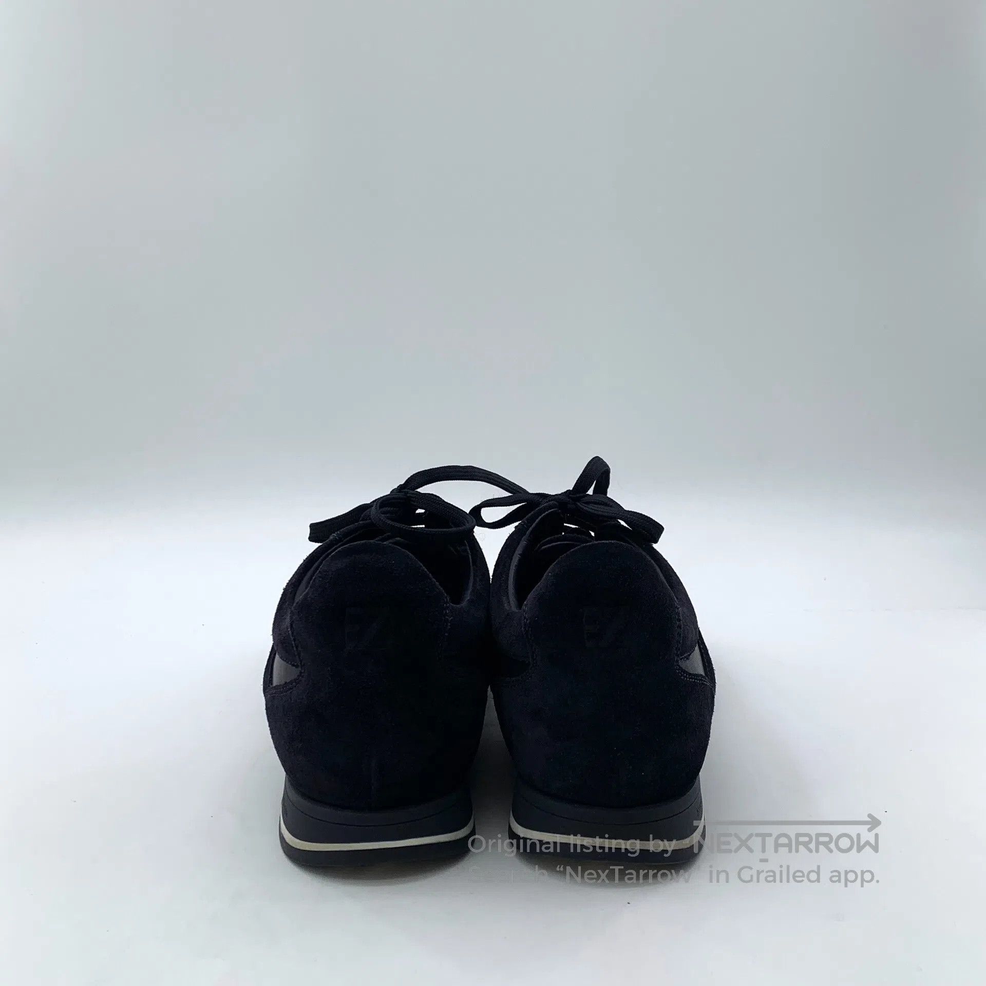 Ermenegildo Zegna Zegna Dark blue laced casual flat board shoes sports shoes Size US 6.5 / EU 39-40 - 4 Thumbnail