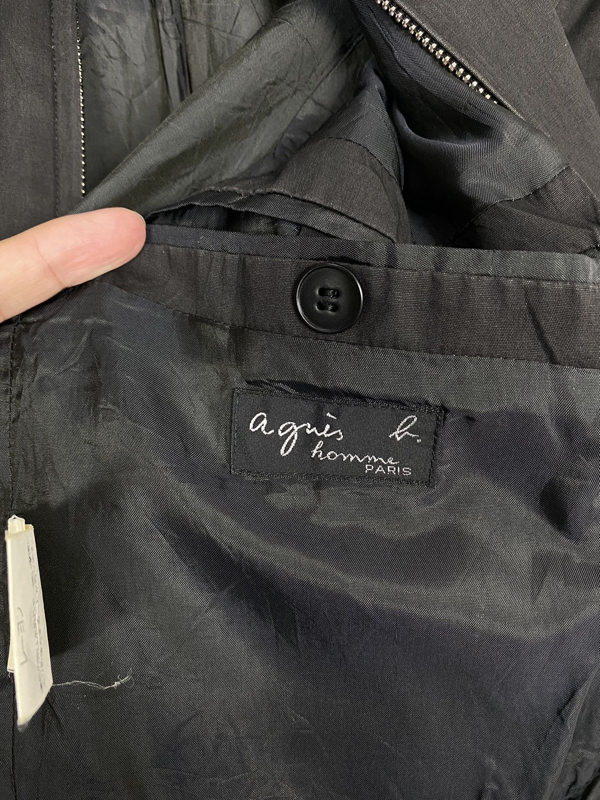 agnes b. Rare‼️ Vintage Agnes B Homme Paris Zipper Jacket Made France Size US M / EU 48-50 / 2 - 8 Thumbnail