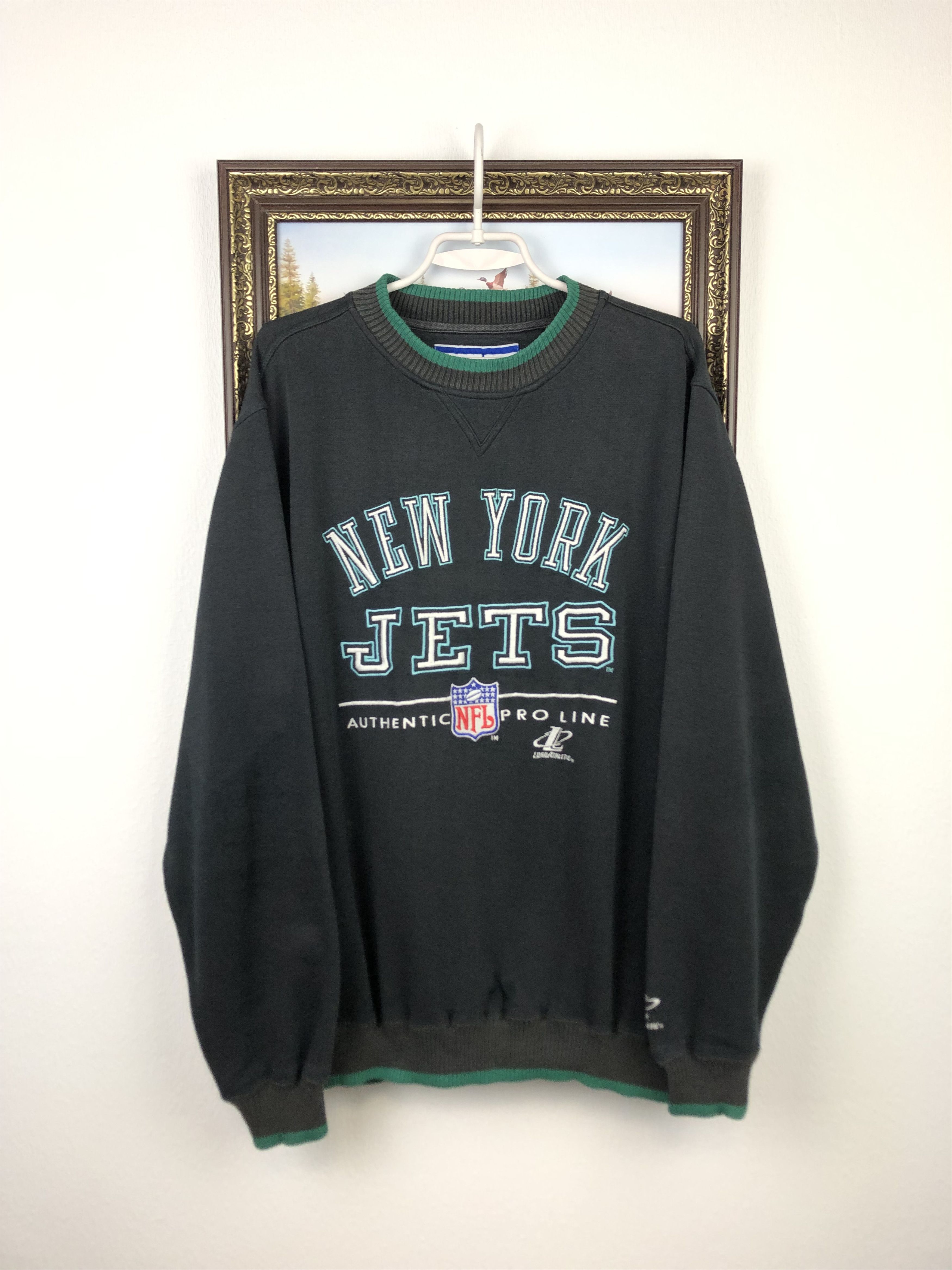 Vintage 90's Pro Line New York Jets NFL Crewneck Sweatshirt