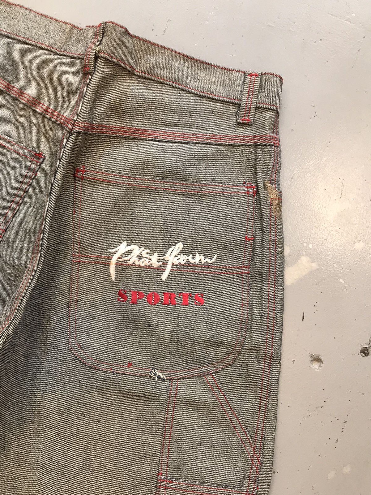 Phat Farm × Vintage Vintage phat farm Y2K carpenter denim jort Size US 34 / EU 50 - 8 Thumbnail