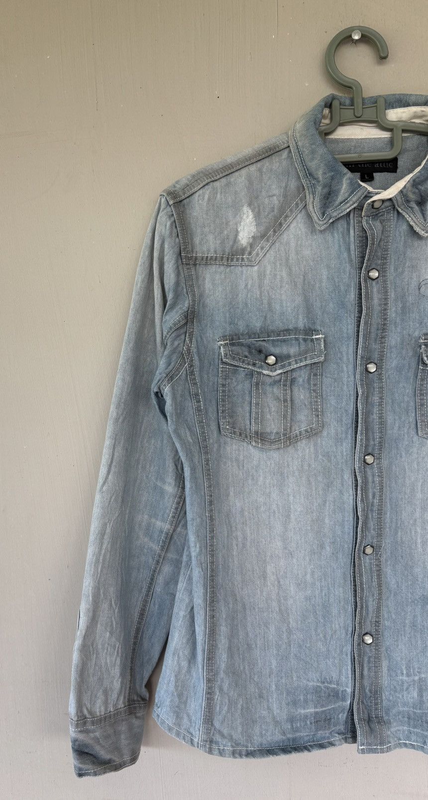 In The Attic Vintage In The Attic Rockers Heaven Denim Jacket Style Size US L / EU 52-54 / 3 - 2 Thumbnail