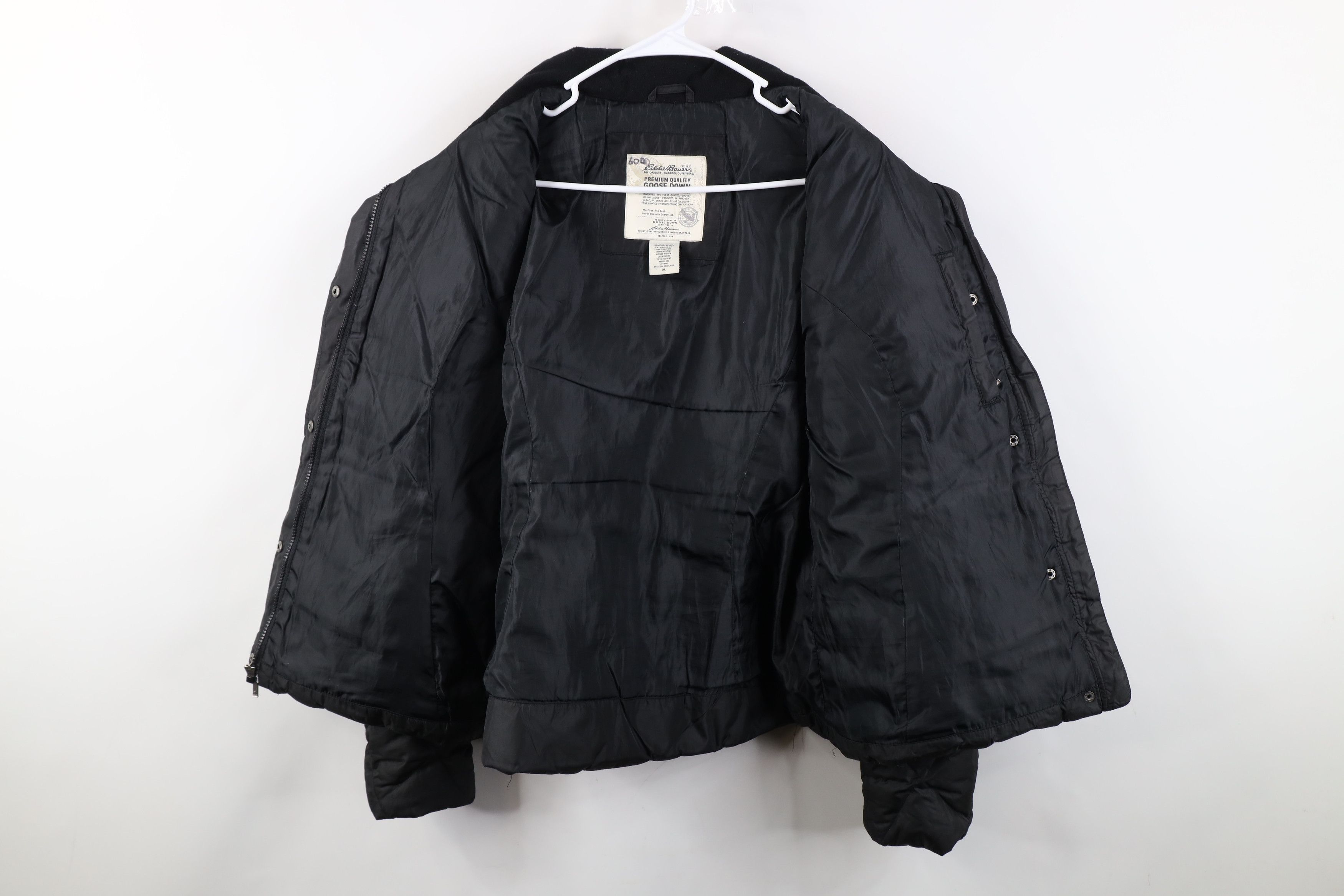 Eddie Bauer Vintage Eddie Bauer Goose Down Quilted Puffer Jacket Black Size XL / US 12-14 / IT 48-50 - 10 Thumbnail