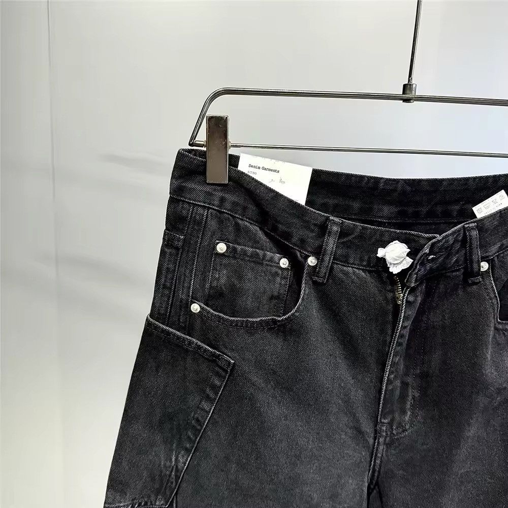 Jean Hip Hop Stacked Baggy Jeans Size US 33 - 7 Thumbnail