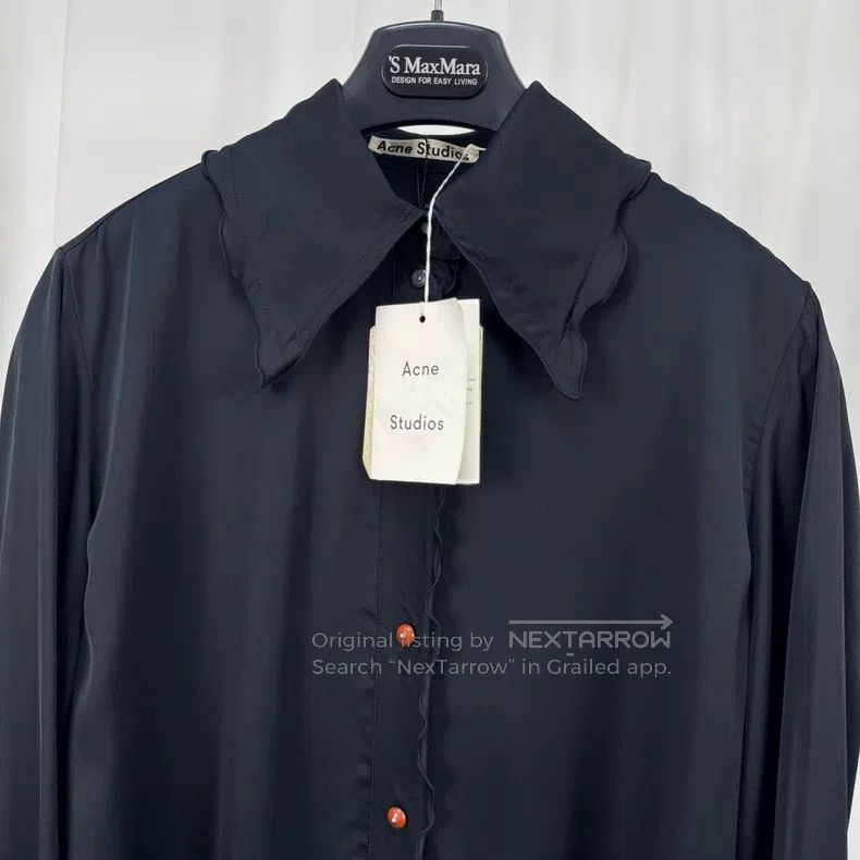 Acne Studios Acne Studios Black Mulberry Silk Colorful Button Shirt Size XXS / US 00 / IT 34 - 3 Thumbnail