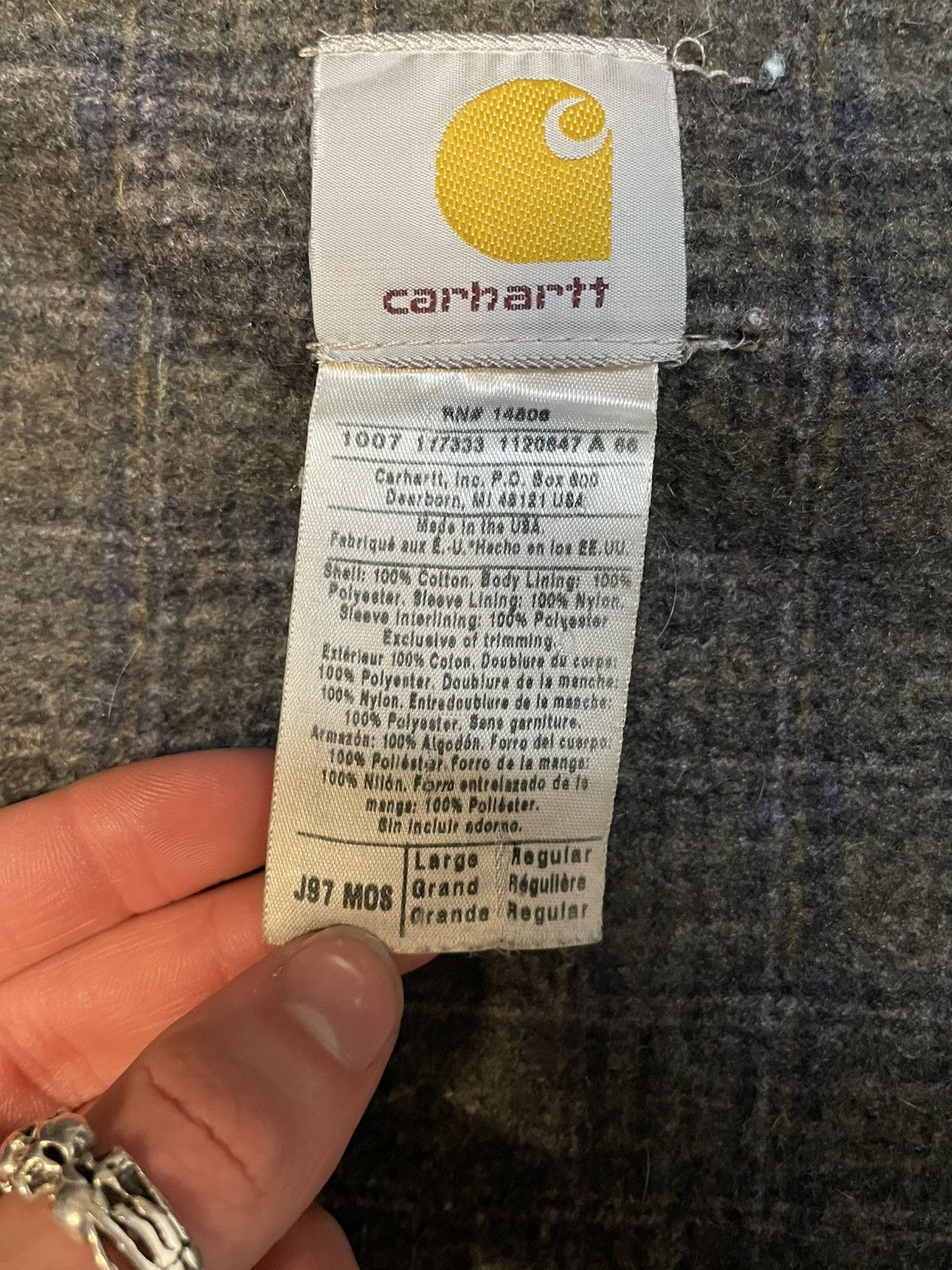 Carhartt J97 Vintage Thrashed Moss Green Carhartt Detroit Jacket Size US M / EU 48-50 / 2 - 5 Thumbnail