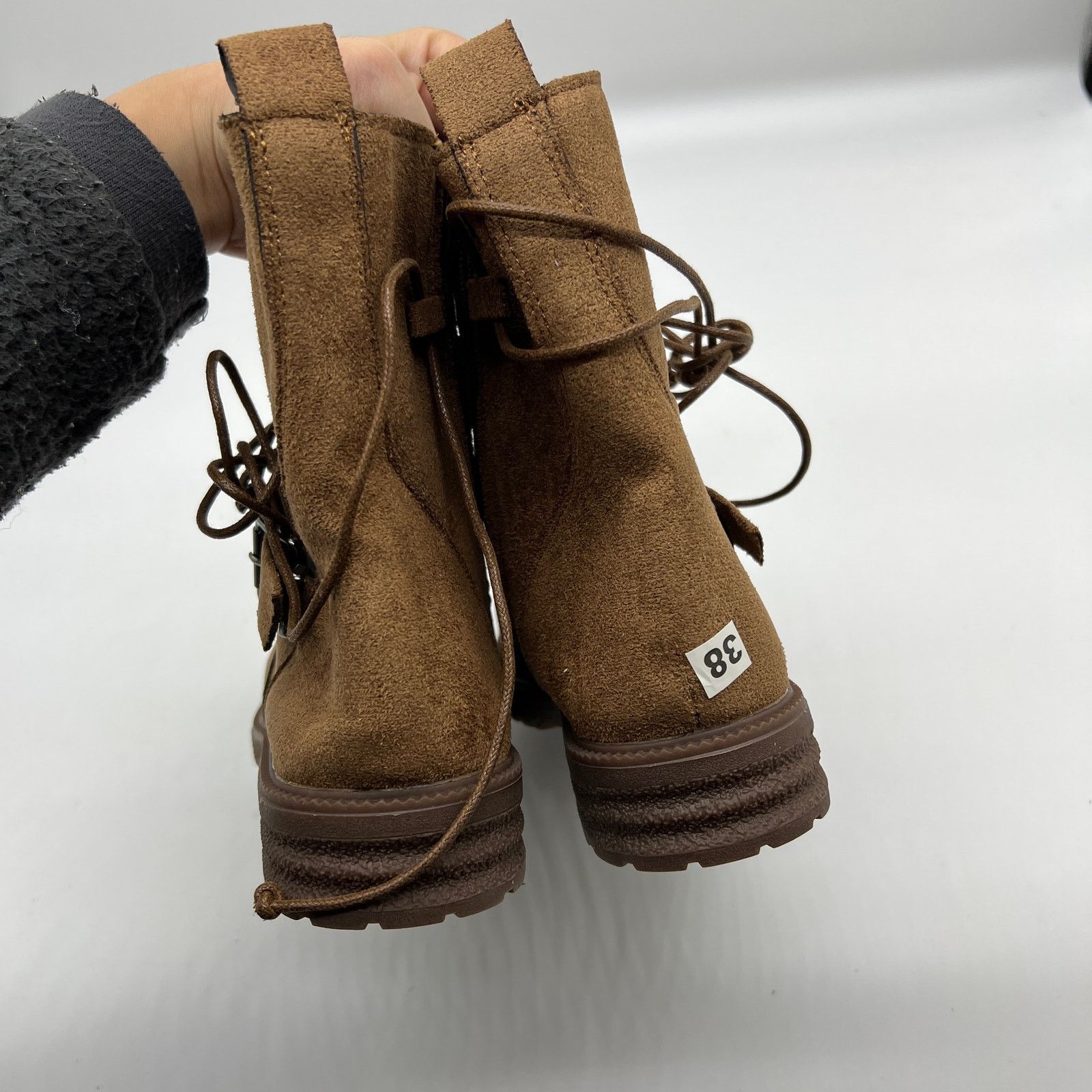 Other Womens Western Zip up Booties Brown Cowboy Boots Size US 7 / IT 37 - 4 Thumbnail
