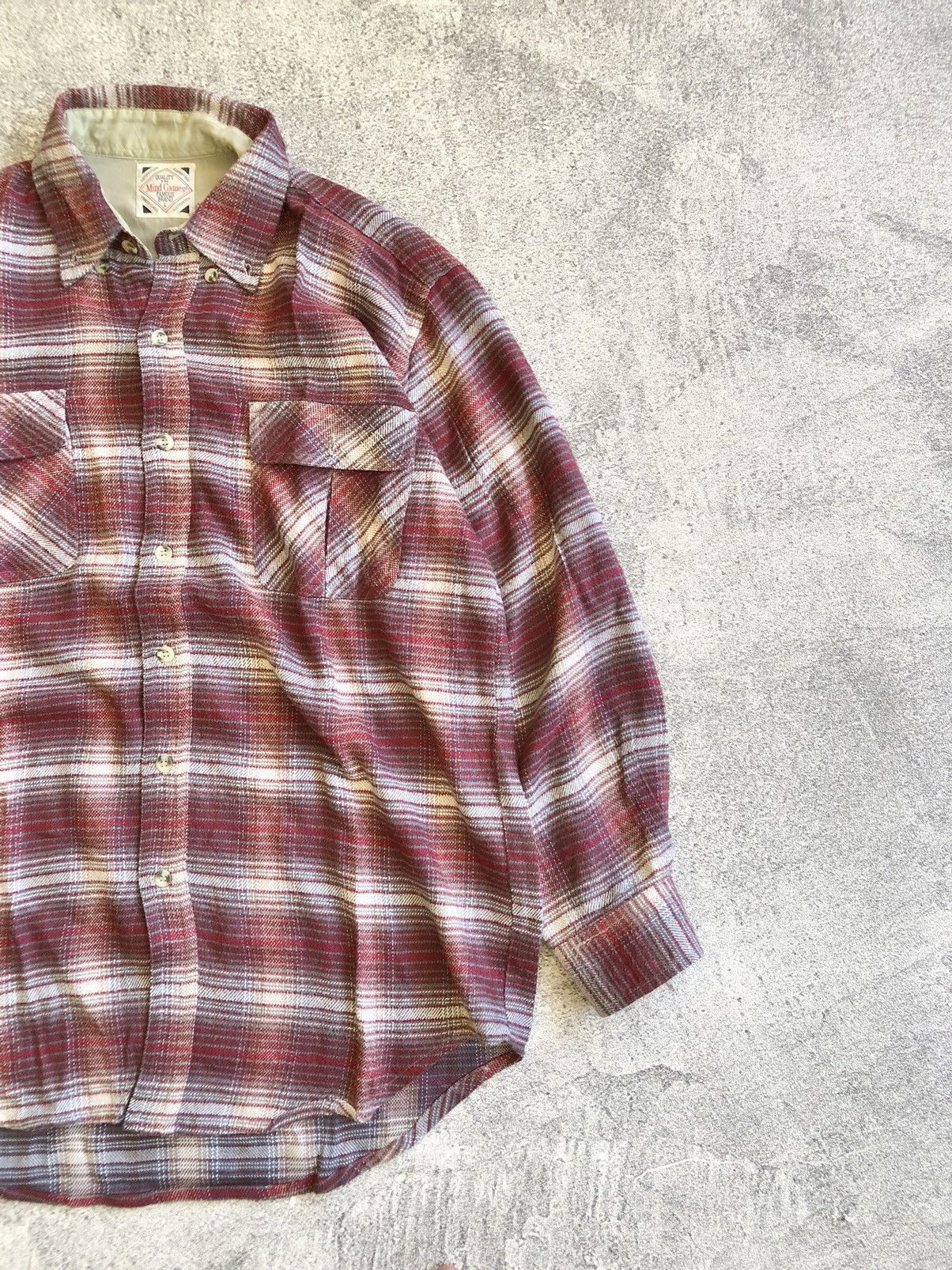 Japanese Brand Vintage Mind Games Wool Veterano plaid shirt Size US XL / EU 56 / 4 - 2 Thumbnail