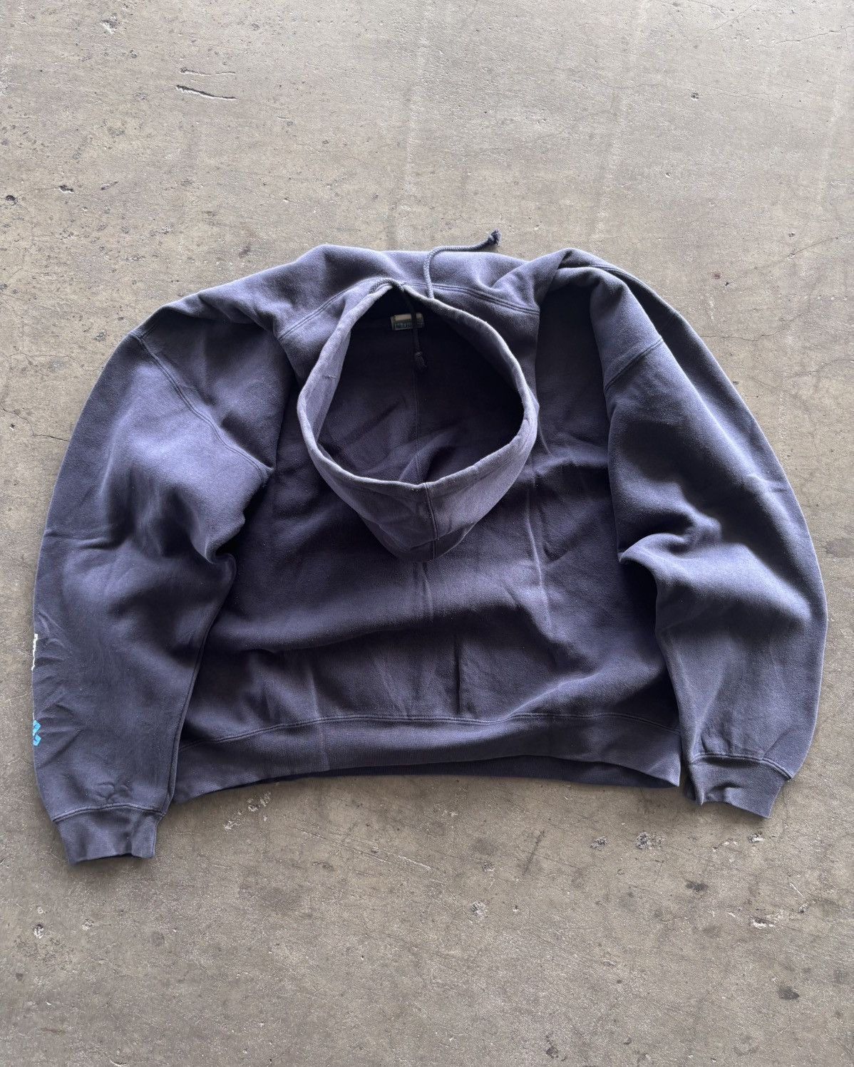 Vans 1990s Vans Faded Navy Boxy Hoodie Size US XL / EU 56 / 4 - 6 Thumbnail