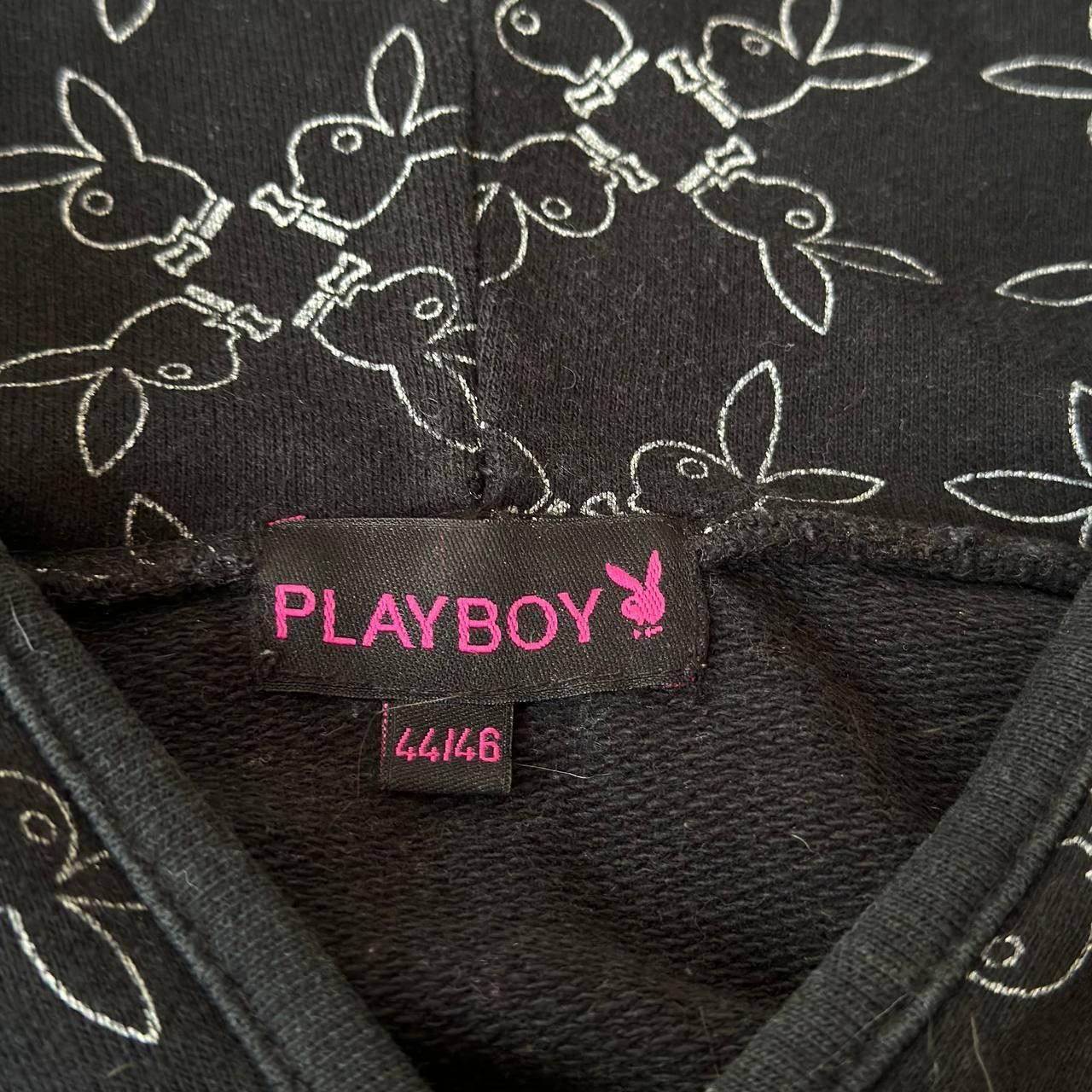 Hysteric Glamour × Japanese Brand × Playboy Y2K Playboy Vintage Iconic Glamour Monogram Logo Hoodie Size L / US 10 / IT 46 - 6 Thumbnail