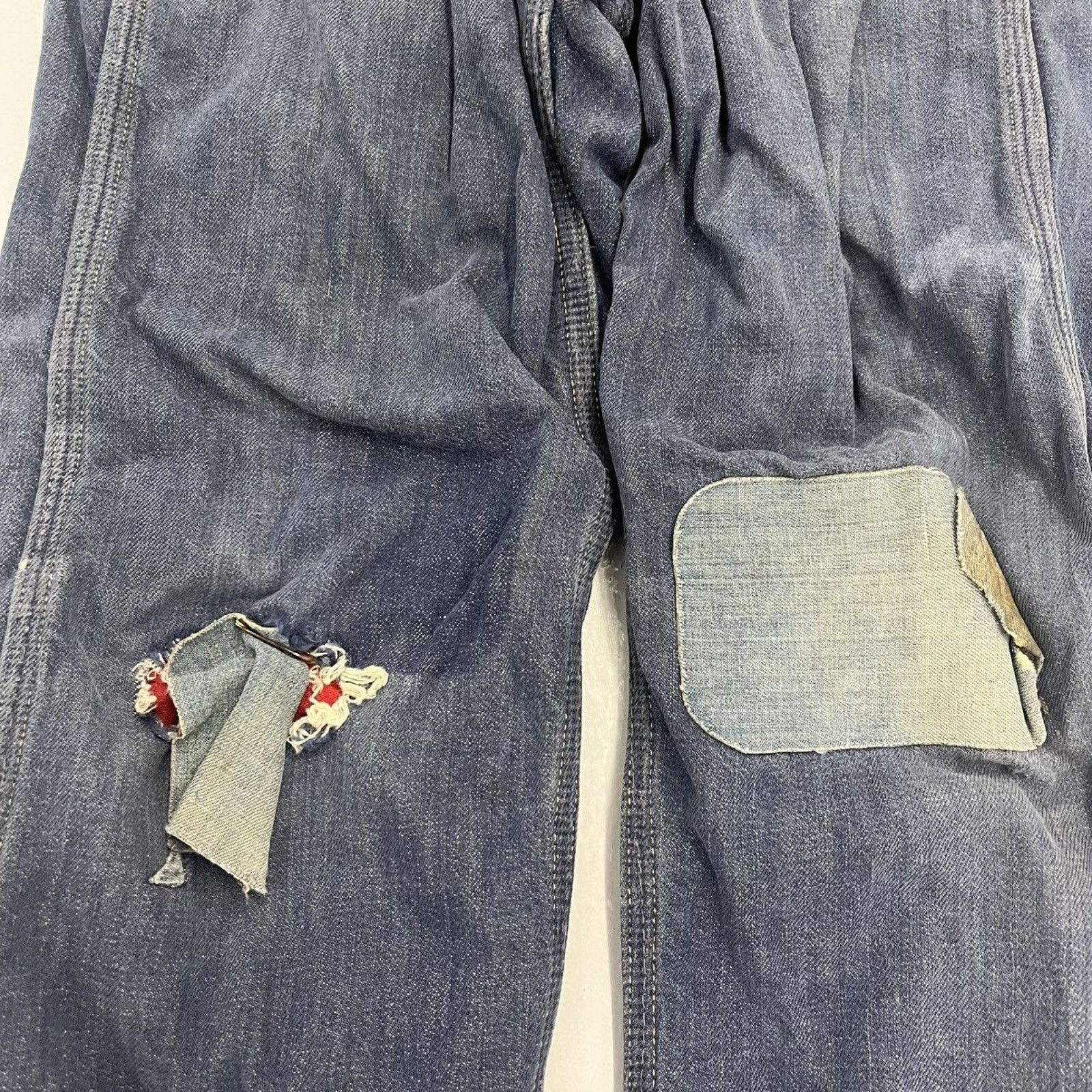Other Vintage 60s Roy Rogers Dark Lined Workwear Jeans 24x26 Size 24" / US 00 / IT 34 - 2 Thumbnail