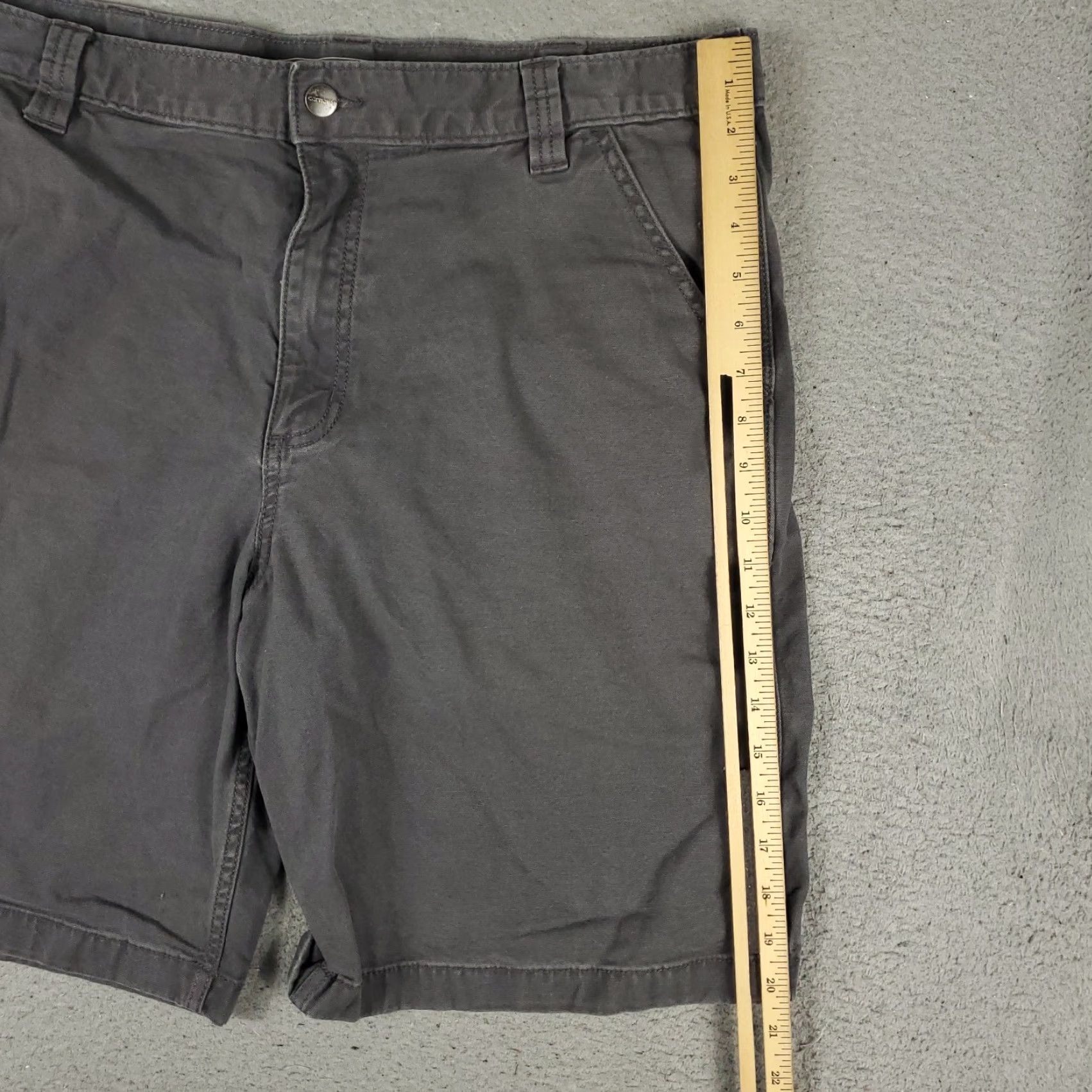 Carhartt Carhartt Shorts Mens Size 38 Gray Relaxed Fit Carpenter Work Shorts Bermuda 5-Pocket Design Cotton Canvas Casual Workwear Mens Gray Short Size US 38 / EU 54 - 5 Thumbnail