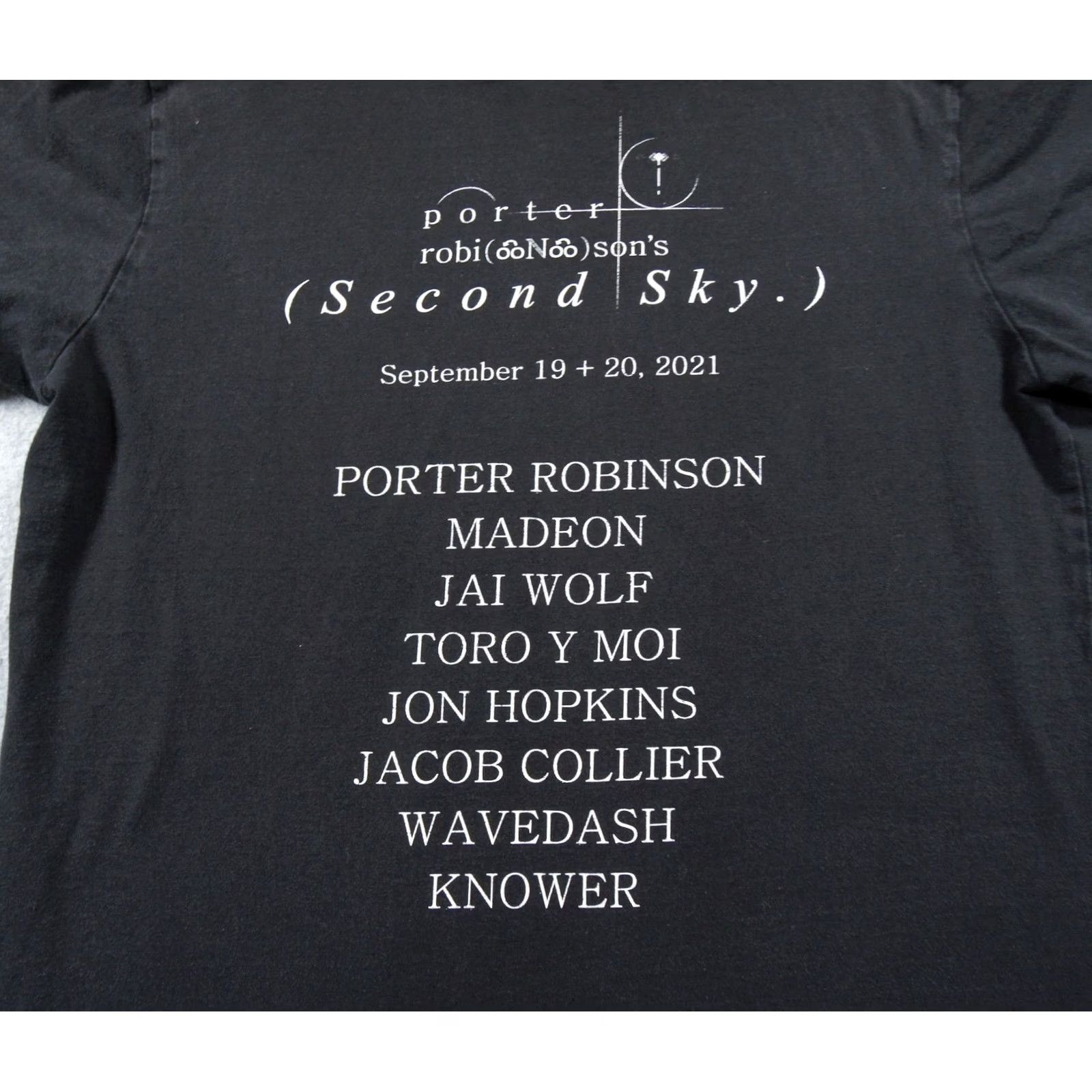 Vintage Porter Robinson Mens Medium Black Graphic Tee Second Sky EDM Shirt Size US M / EU 48-50 / 2 - 6 Thumbnail