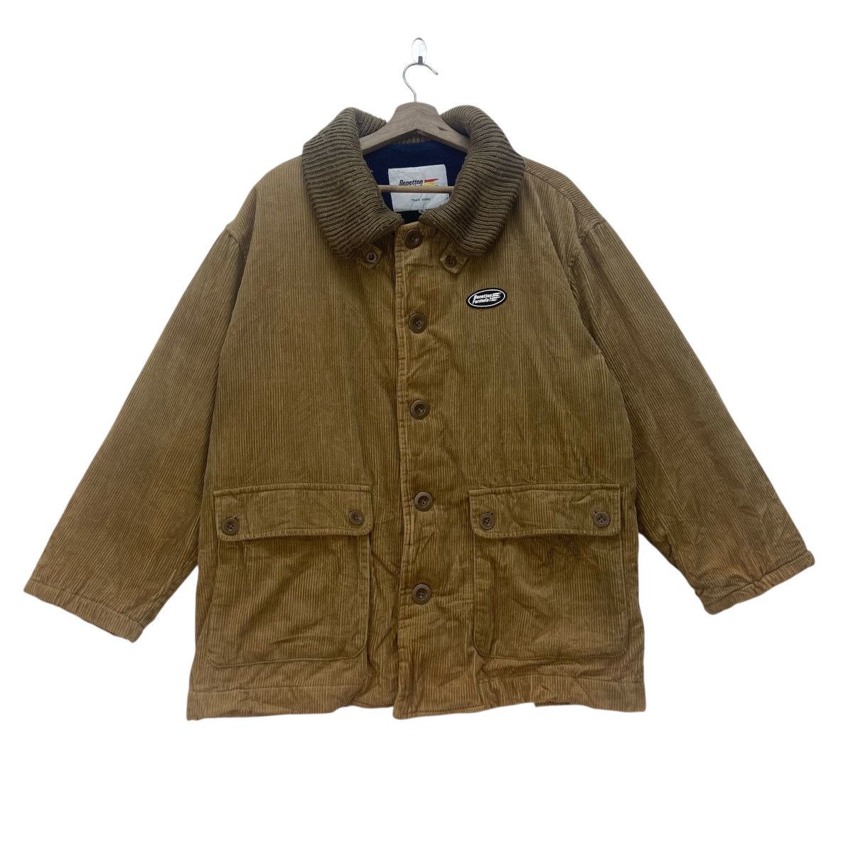 Benetton Vintage Benetton Formula 1 Racing Team Corduroy Jacket Size US M / EU 48-50 / 2 - 1 Thumbnail