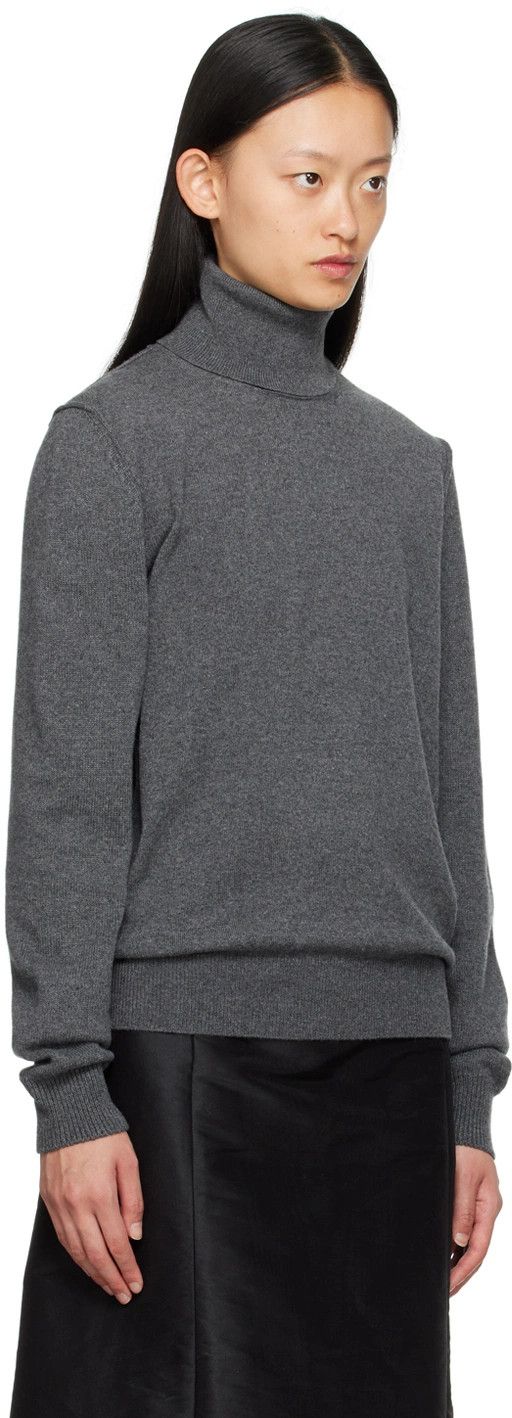 Maison Margiela o1y0625 Turtleneck Sweater in Gray Size L / US 10 / IT 46 - 2 Thumbnail