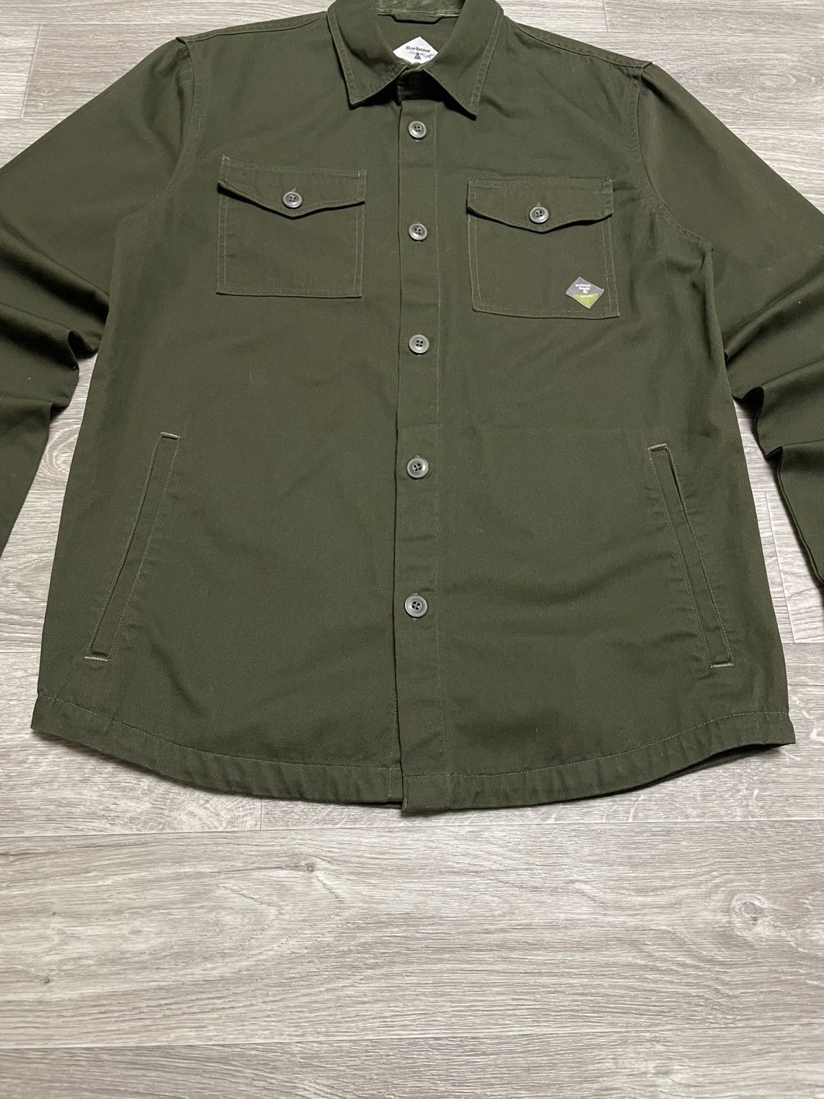 Barbour BARBOUR Beacon Forest Green Twill Overshirt Jacket Size US M / EU 48-50 / 2 - 3 Thumbnail