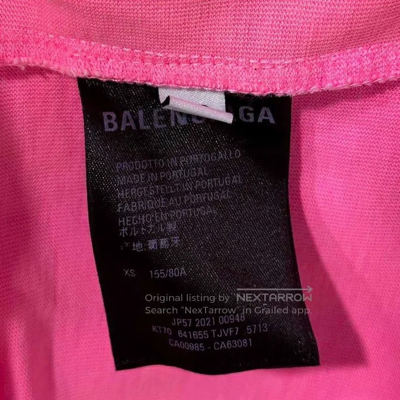 Balenciaga Balenciaga Pink Coca-Cola Logo Short Sleeve Size US XS / EU 42 / 0 - 7 Thumbnail