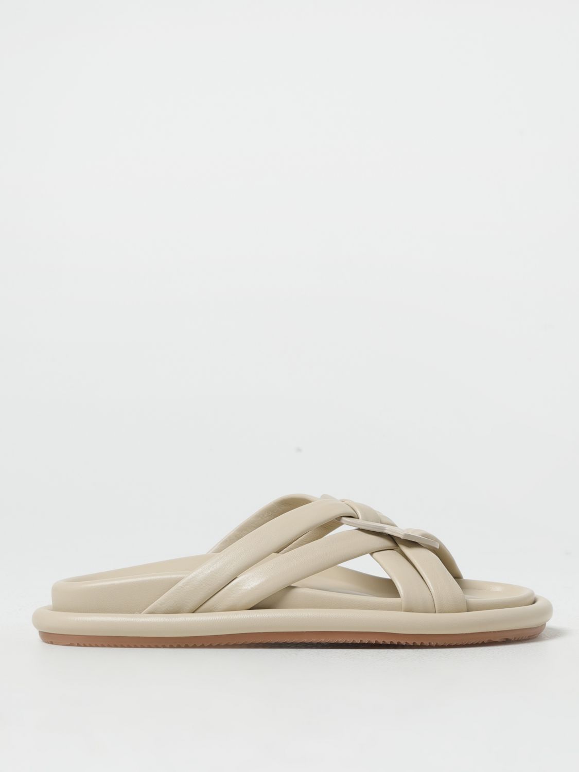 image of Moncler Flat Sandals Woman Beige, Women's (Size 6)