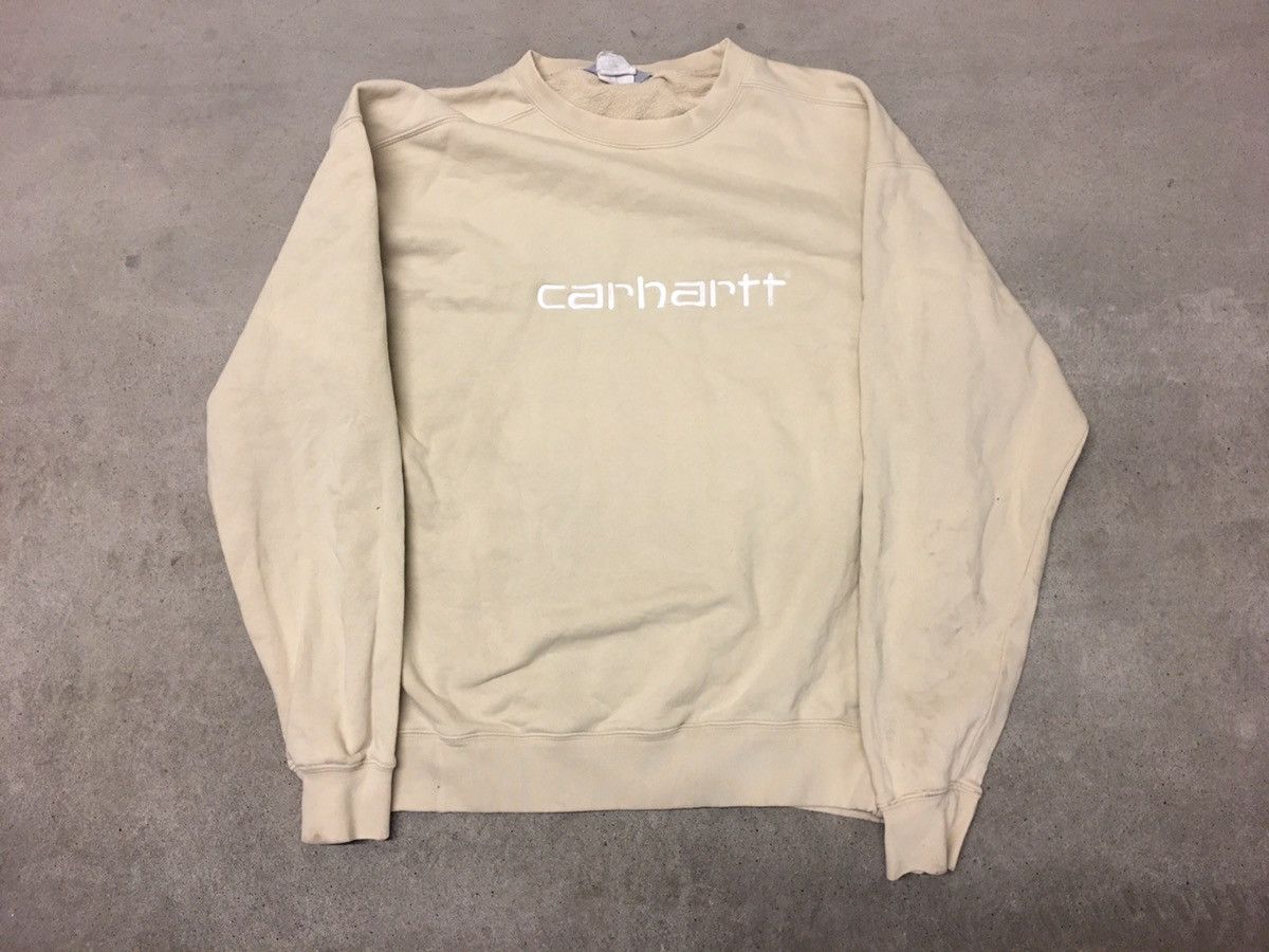 Carhartt × Vintage Vintage Carhartt Crewneck 90s Big Logo Sweatshirt Size US XL / EU 56 / 4 - 1 Thumbnail
