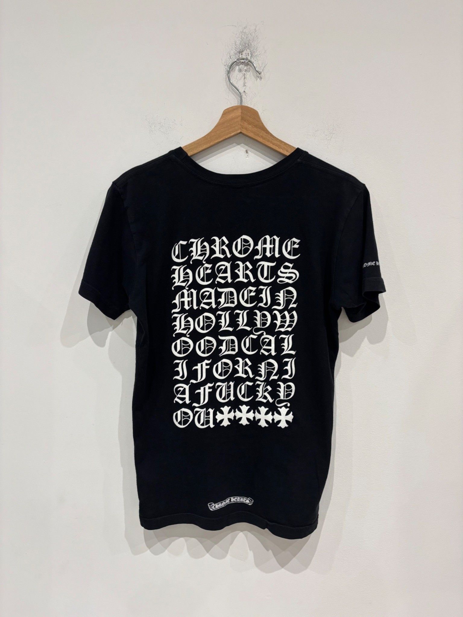 Chrome Hearts Chrome Hearts Eye Chart Tee Black Size US S / EU 44-46 / 1 - 4 Thumbnail