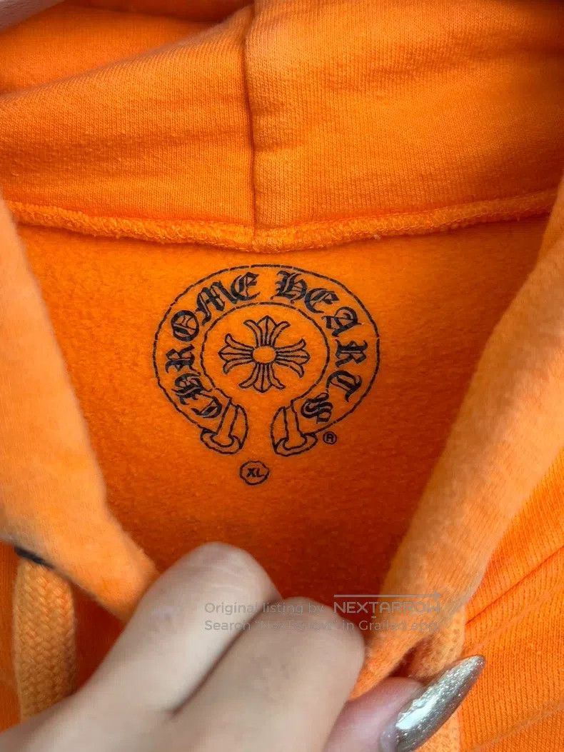 Chrome Hearts CHROME HEARTS Size XL Hooded sweater orange Size US XL / EU 56 / 4 - 5 Thumbnail