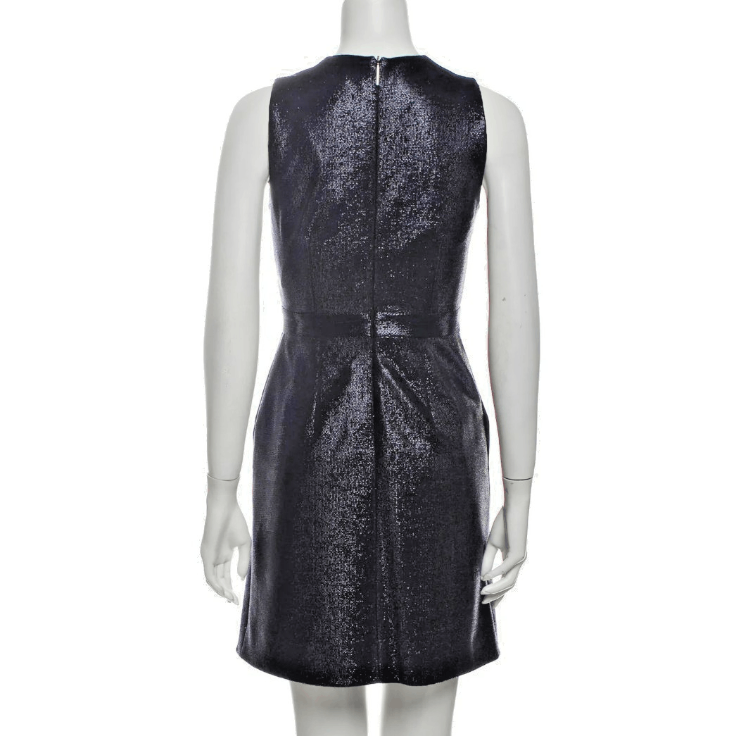 MSGM MSGM Glitter A-Line Dress – Midnight Blue, Size US2 / IT3 Size XS / US 0-2 / IT 36-38 - 6 Thumbnail