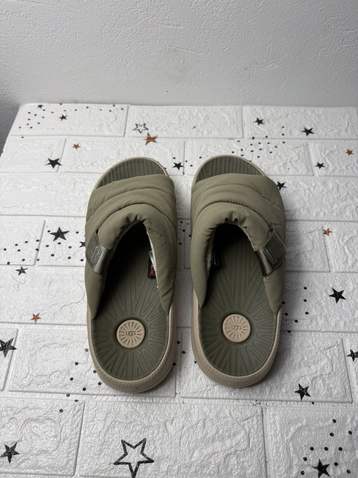 Ugg UGG Maxxer Slide Flip Flop Men US10 UK9 EUR43 Moss Green Size US 10 / EU 43 - 2 Thumbnail