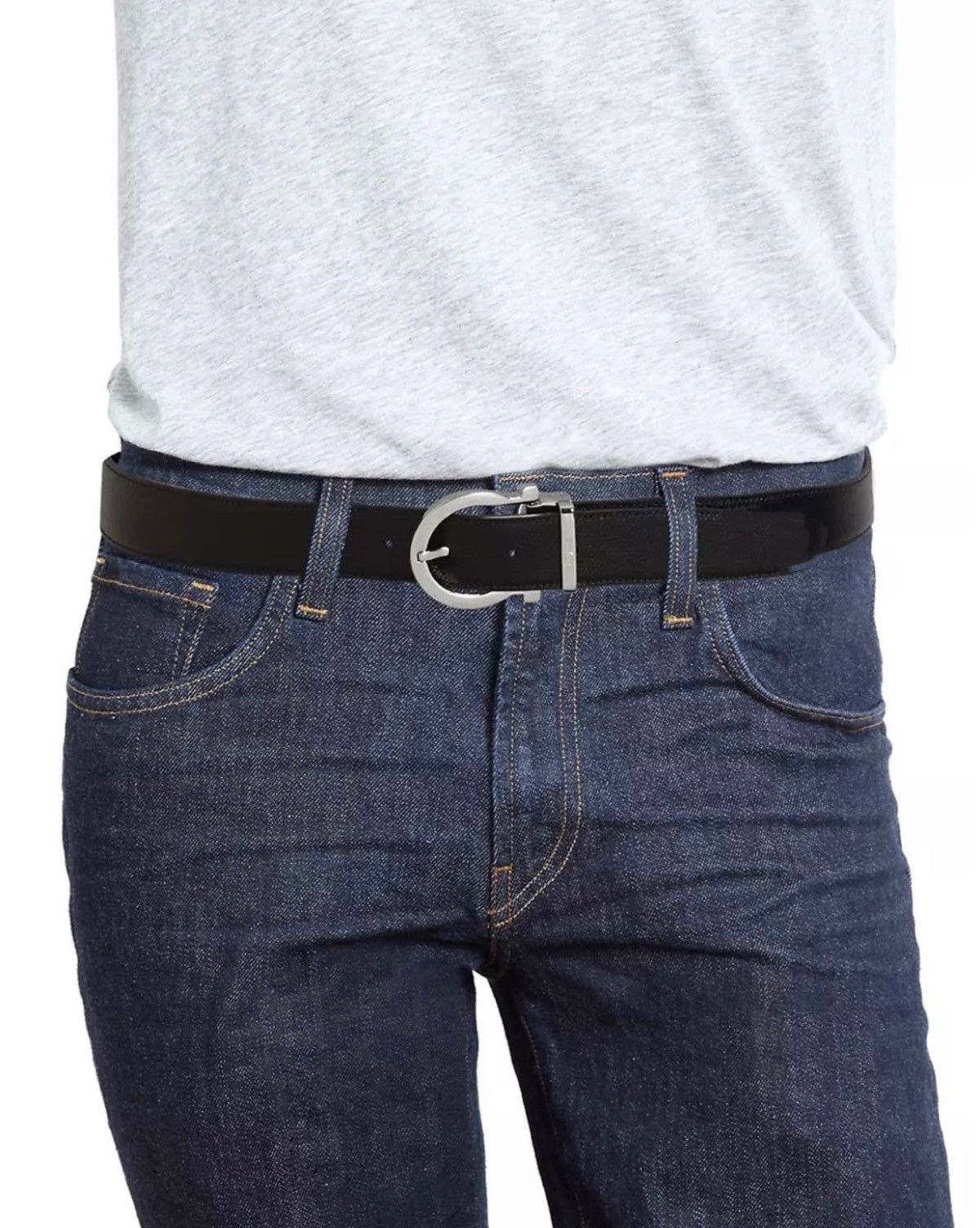 Salvatore Ferragamo Salvatore Ferragamo Reversible Leather Buckle Belt size 32 Size 32 - 2 Thumbnail