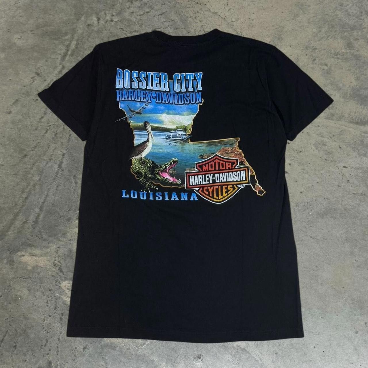 Designer Harley Davidson Men's Black and Silver Tshirt Size US M / EU 48-50 / 2 - 3 Thumbnail