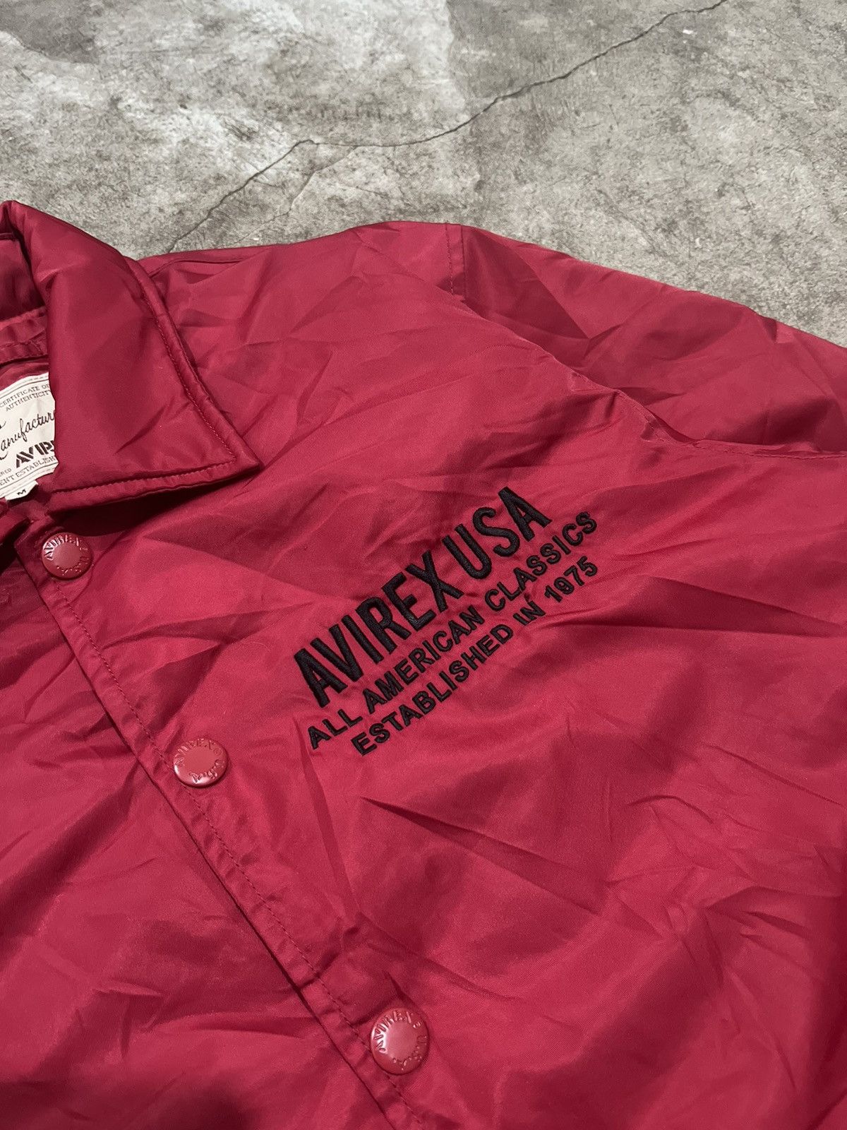 Avirex × Vintage Rare! Avirex Varsity Logo Patch Coach Jacket Size US M / EU 48-50 / 2 - 4 Thumbnail