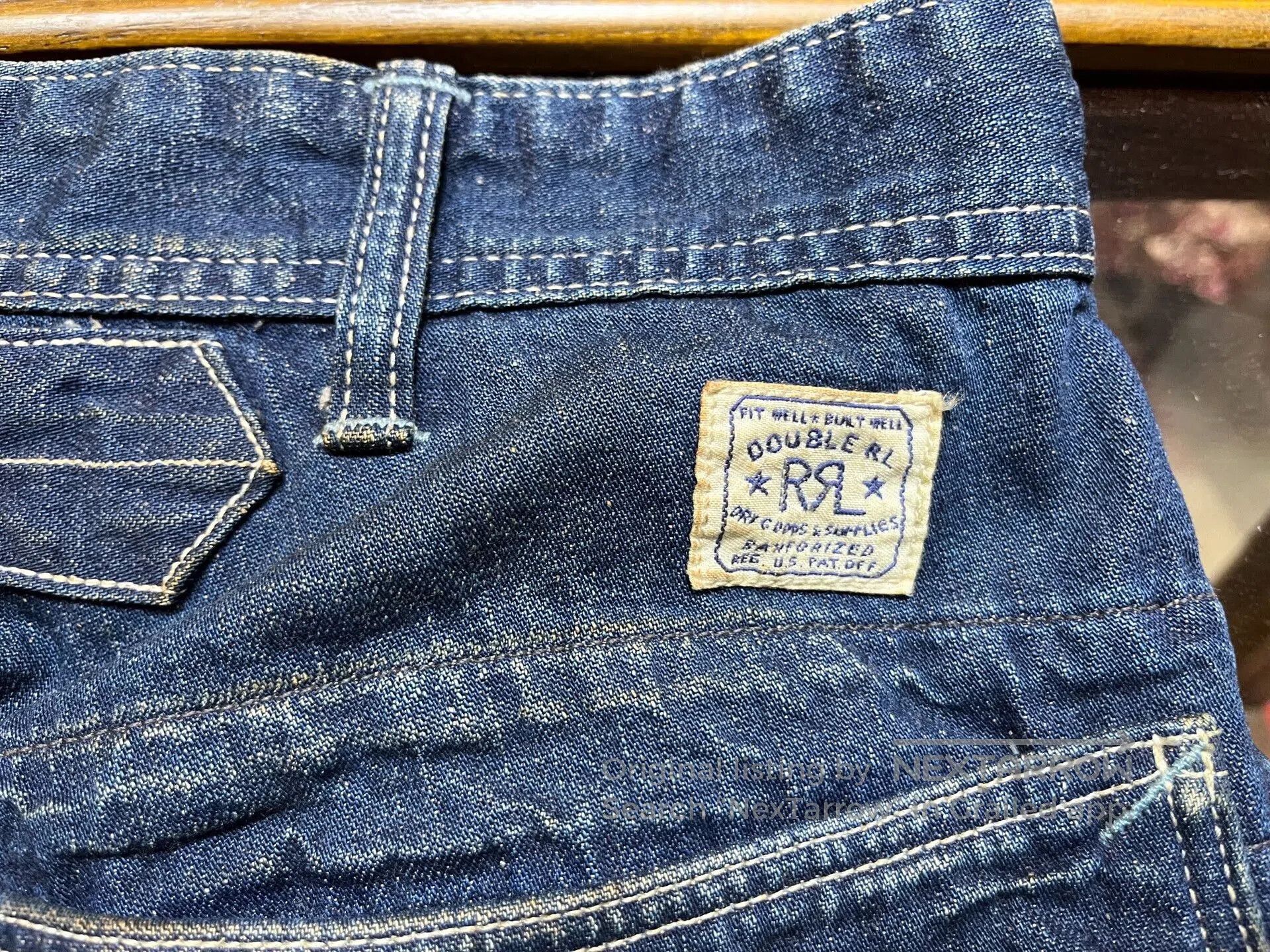 RRL Ralph Lauren vintage rrl blue dye work pants. Size US 33 - 4 Thumbnail