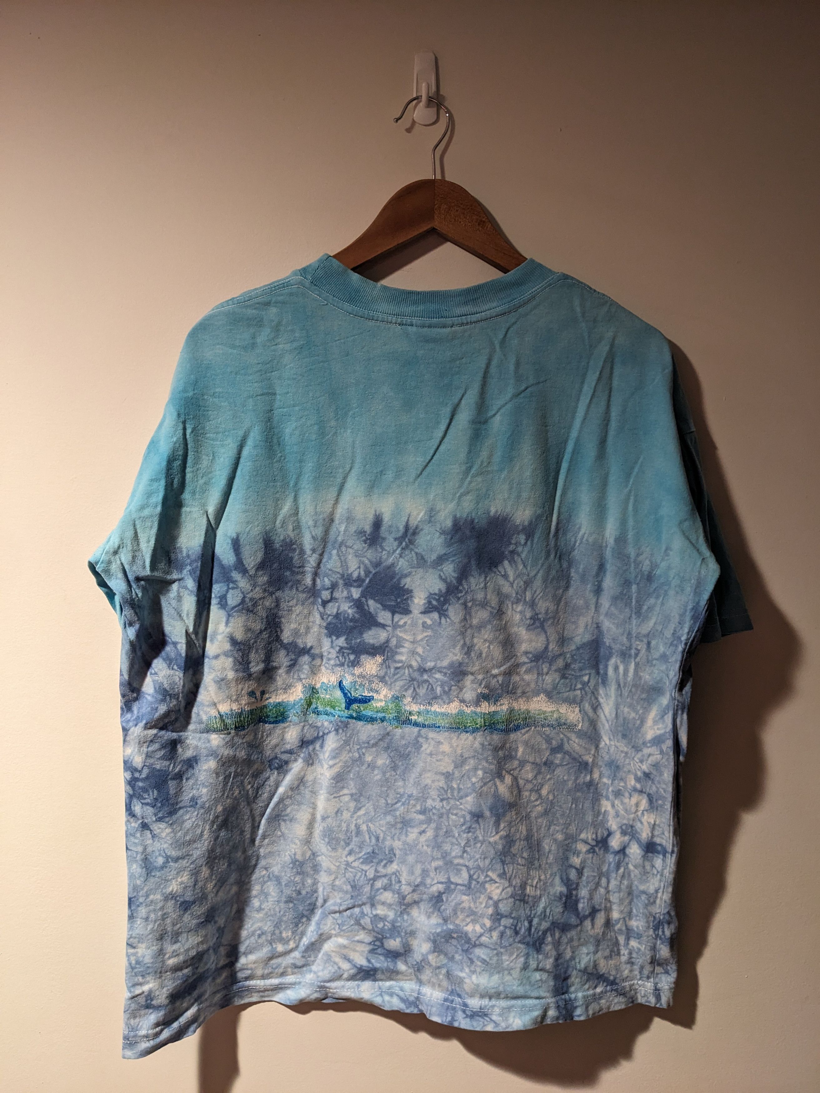 Fruit Of The Loom Vintage 90s Dolphins Animal Nature Blue Large T-Shirt Size US L / EU 52-54 / 3 - 13 Thumbnail