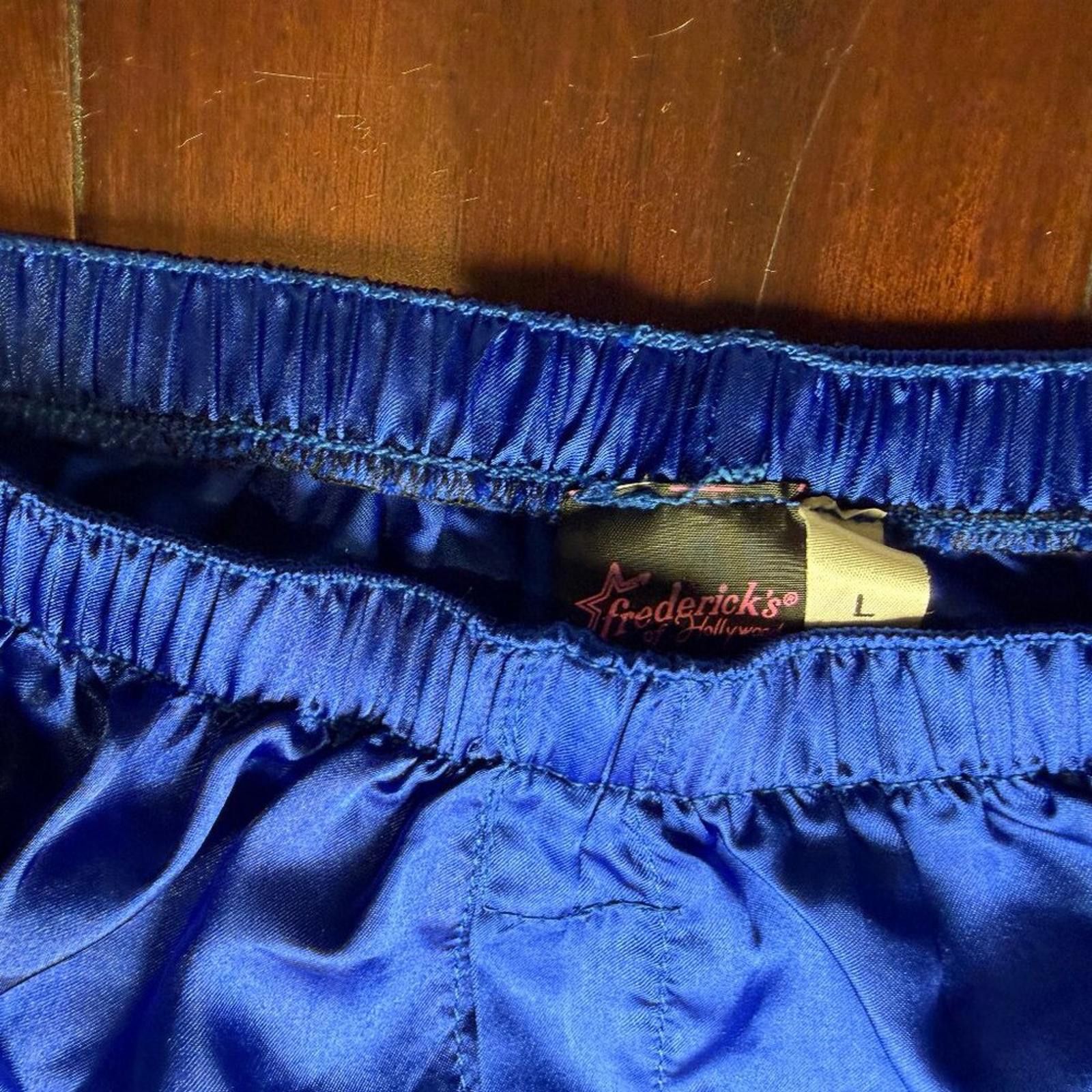 Other Fredericks of Hollywood Men Silky Boxer Shorts Blue Size Size ONE SIZE - 6 Thumbnail