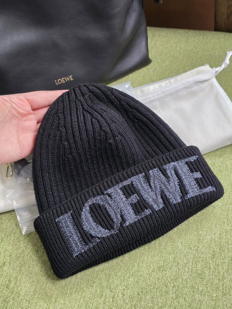 Loewe LOEWE Black knit cap Size ONE SIZE - 1 Thumbnail