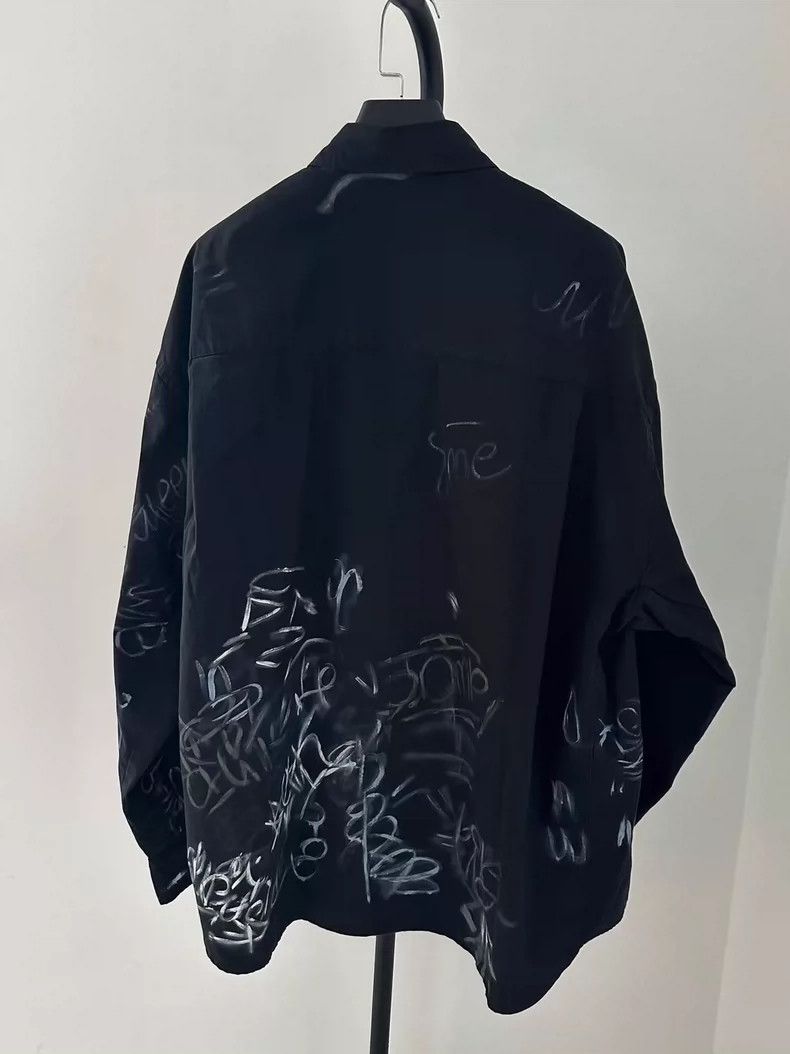 Balenciaga Balenciaga Monogrammed graffiti-print single-breasted long Size US S / EU 44-46 / 1 - 3 Thumbnail