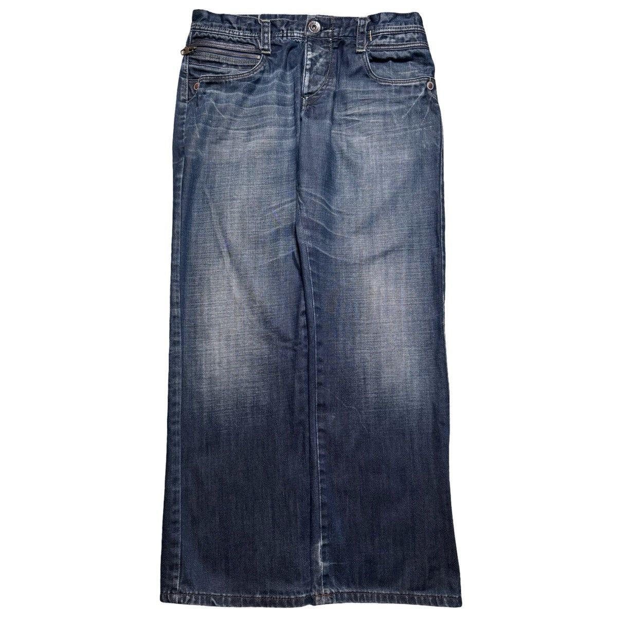 Vintage Jack & Jones Dark Wash Bootcut Denim Jeans Low Rise 34 X 30 Size US 34 / EU 50 - 1 Thumbnail