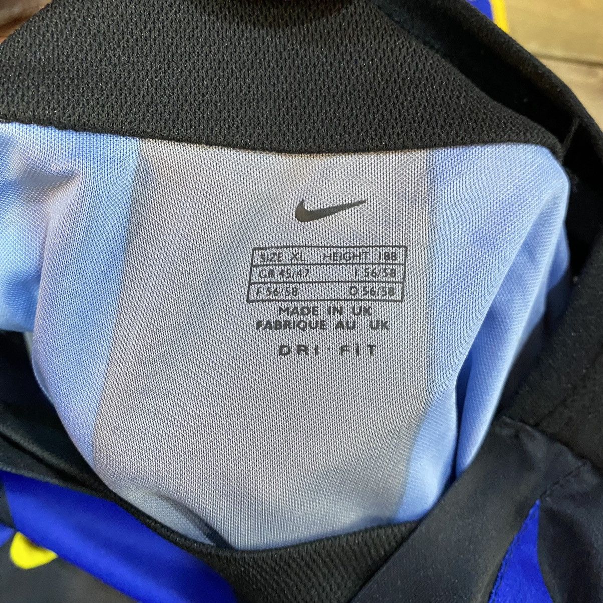Nike × Vintage Nike Inter 2002/2003 Vintage REPRO Football Jersey Size US XL / EU 56 / 4 - 7 Thumbnail