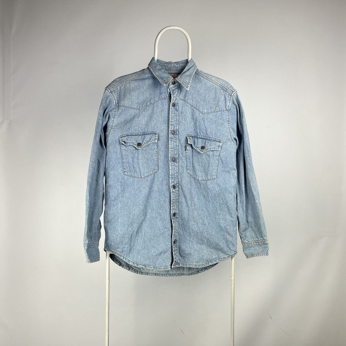 Levi's Vintage Levis shirt overshirt buckle 90s Size US S / EU 44-46 / 1 - 1 Thumbnail
