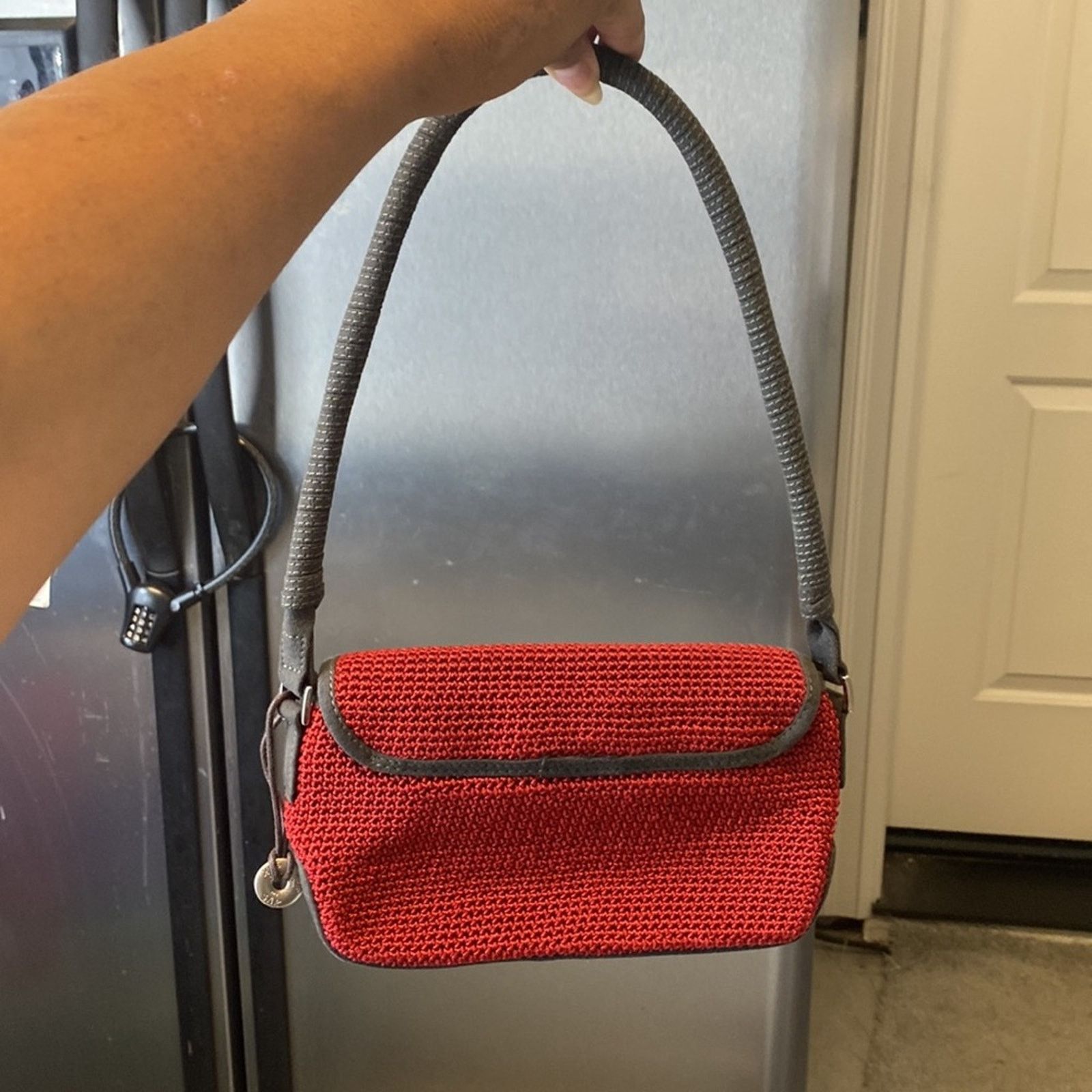 The Sak the SAK crochet basket weave faux suede mini shoulder bag Size ONE SIZE - 2 Thumbnail