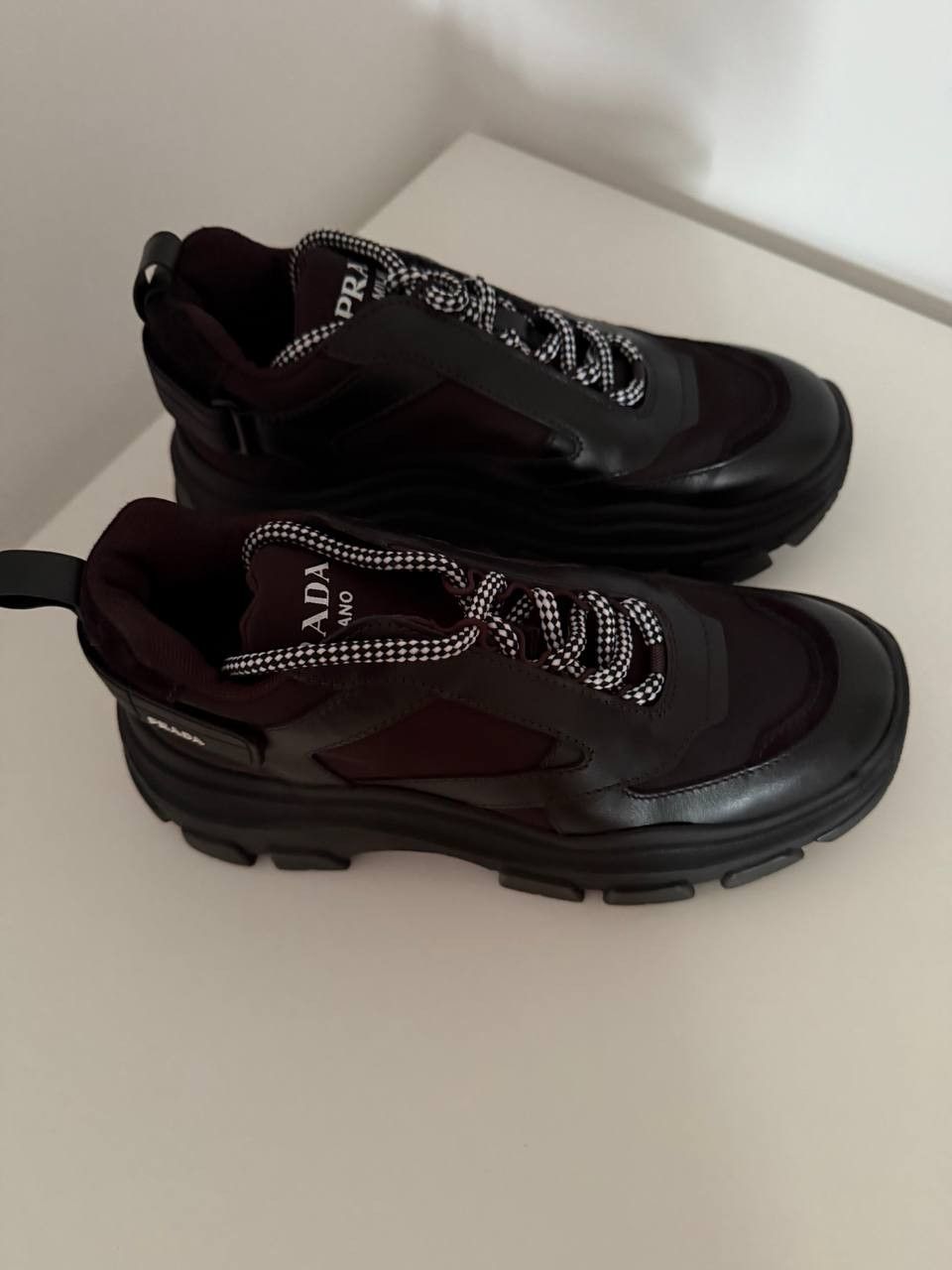 Prada Prada Monolith Leather & Nylon Boots Size US 8.5 / IT 38.5 - 3 Thumbnail