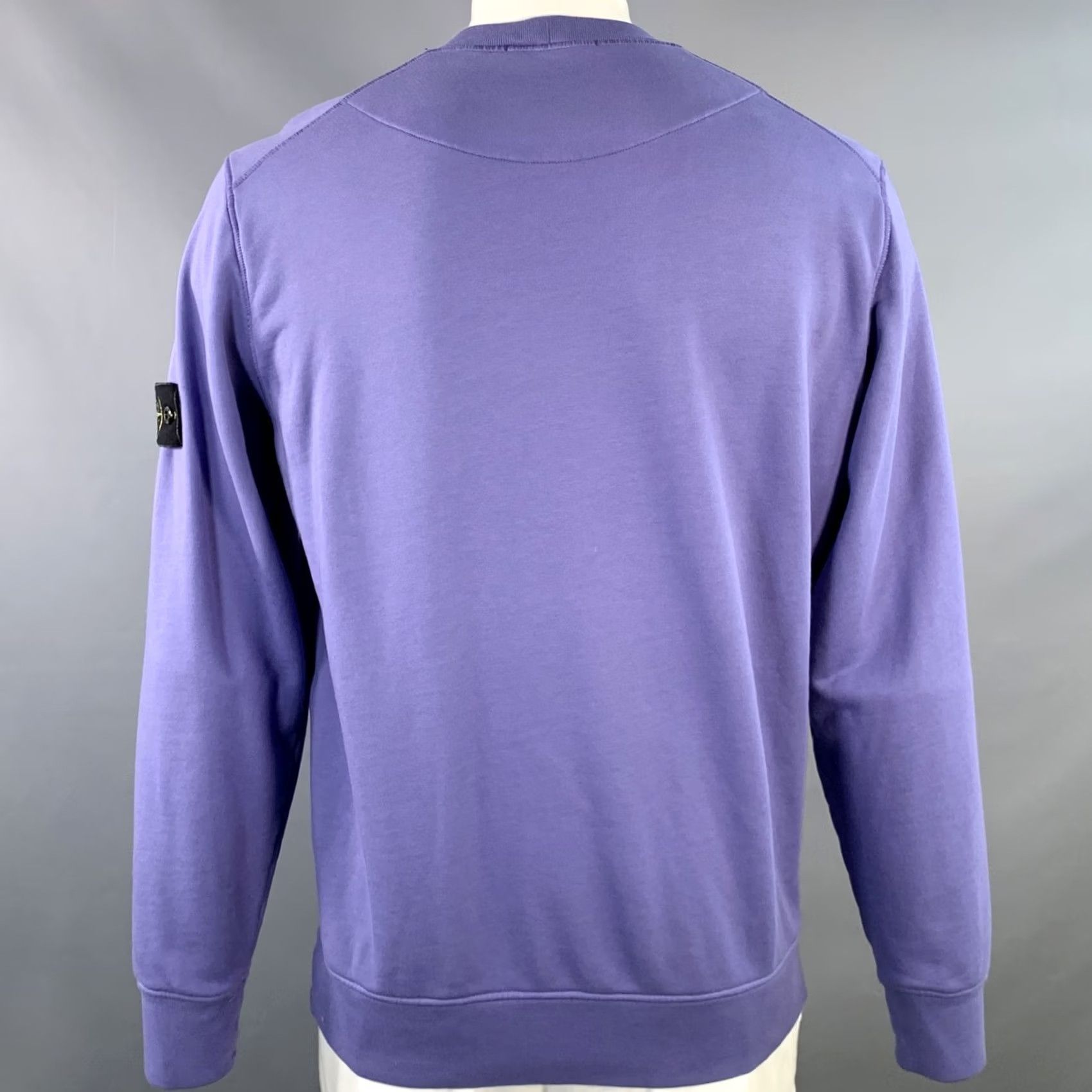 Stone Island STONE ISLAND XL Purple Cotton Crew-Neck Sweatshirt Men Size US XL / EU 56 / 4 - 3 Thumbnail