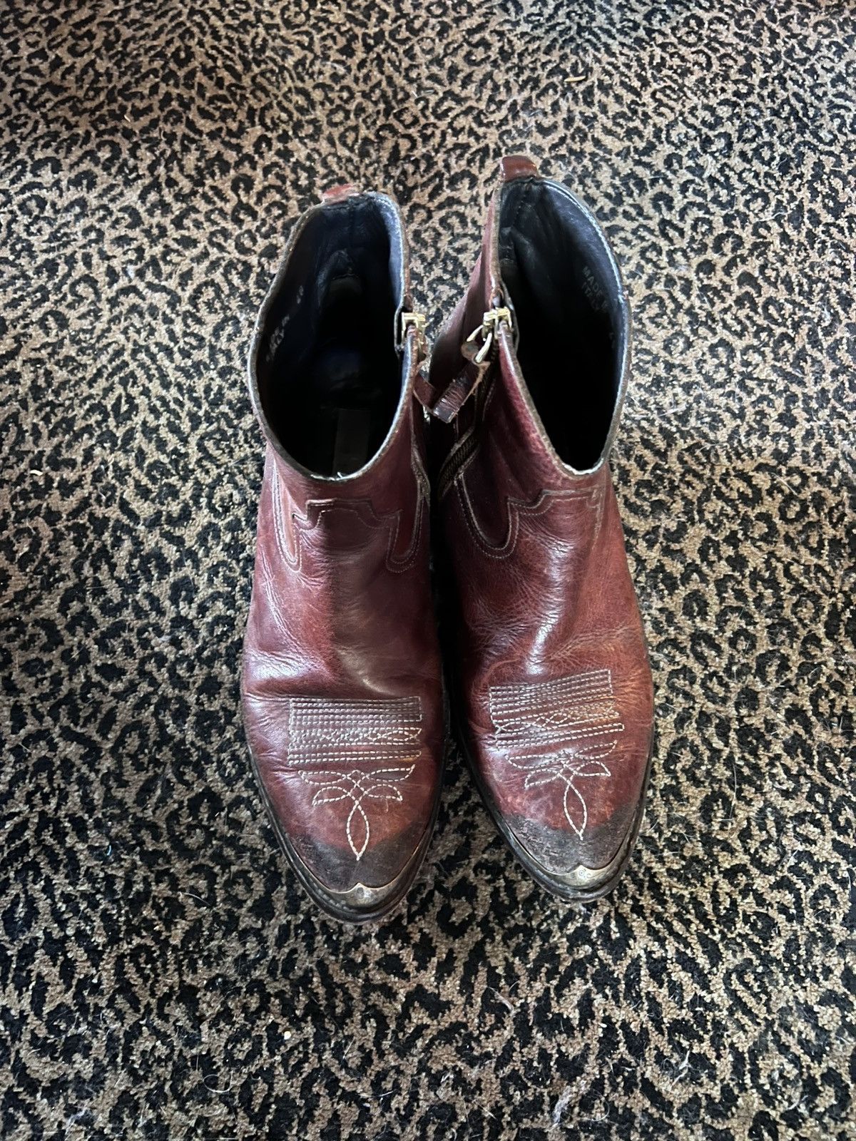 Golden Goose Golden goose vintage handmade leather cowboy boot Size US 10 / IT 40 - 2 Thumbnail