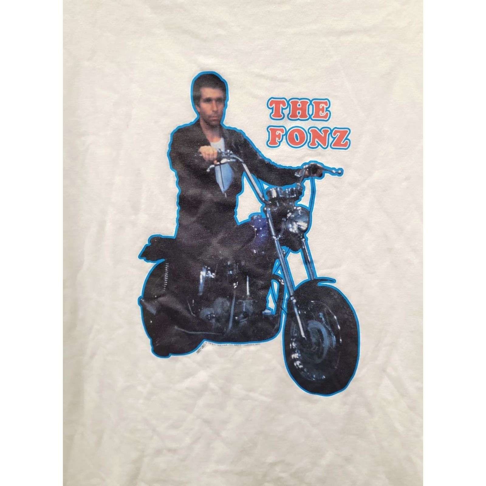 Changes VINTAGE Changes T-Shirt The Fonz Happy Days XL White Men Size XL Size US XL / EU 56 / 4 - 7 Thumbnail