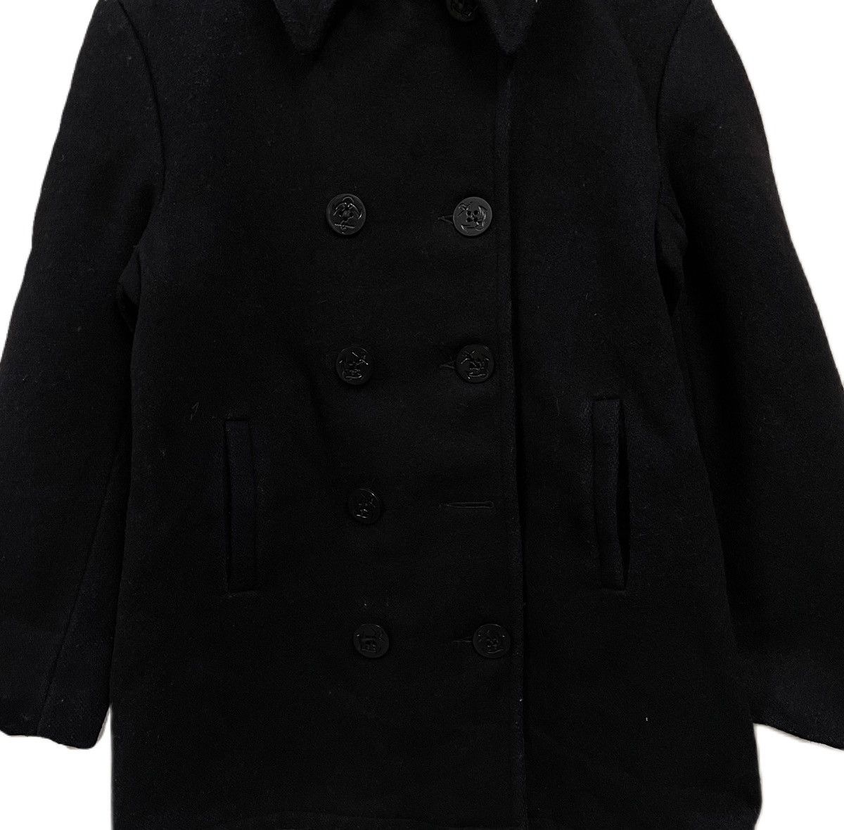 Vintage Vintage Fox Knapp Navy Wool Pea Coat Jacket Size US M / EU 48-50 / 2 - 4 Thumbnail